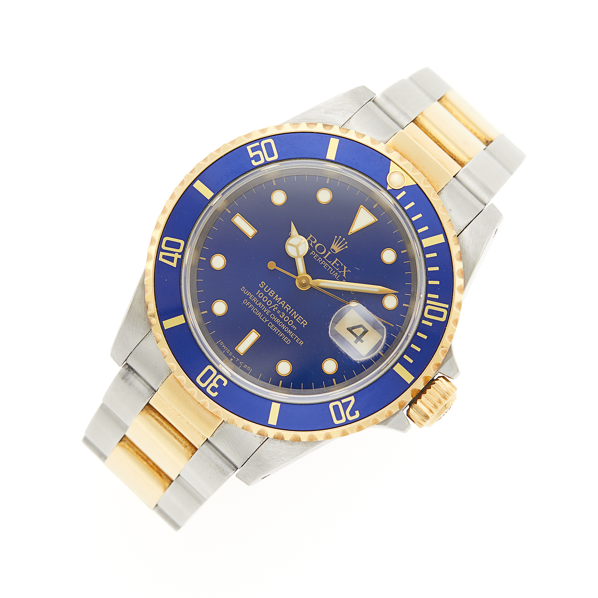 Lot image - Rolex Gold and Stainless Steel Submariner Wristwatch, Ref. 16613