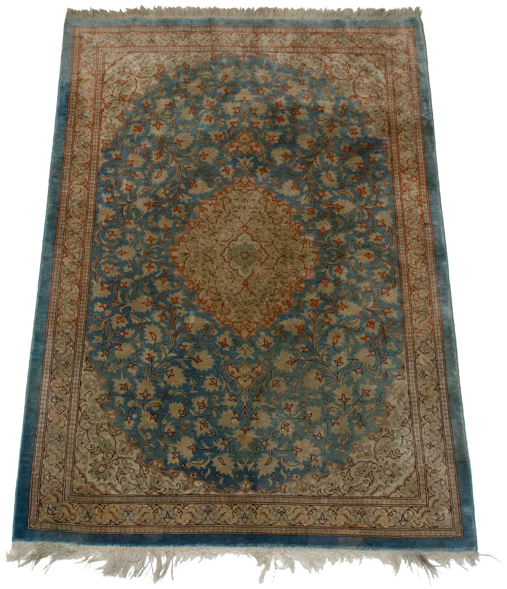 Lot image - Qum Silk Rug
