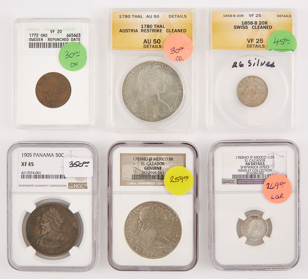 Lot image - Foreign 19th Century Silver Coin Group