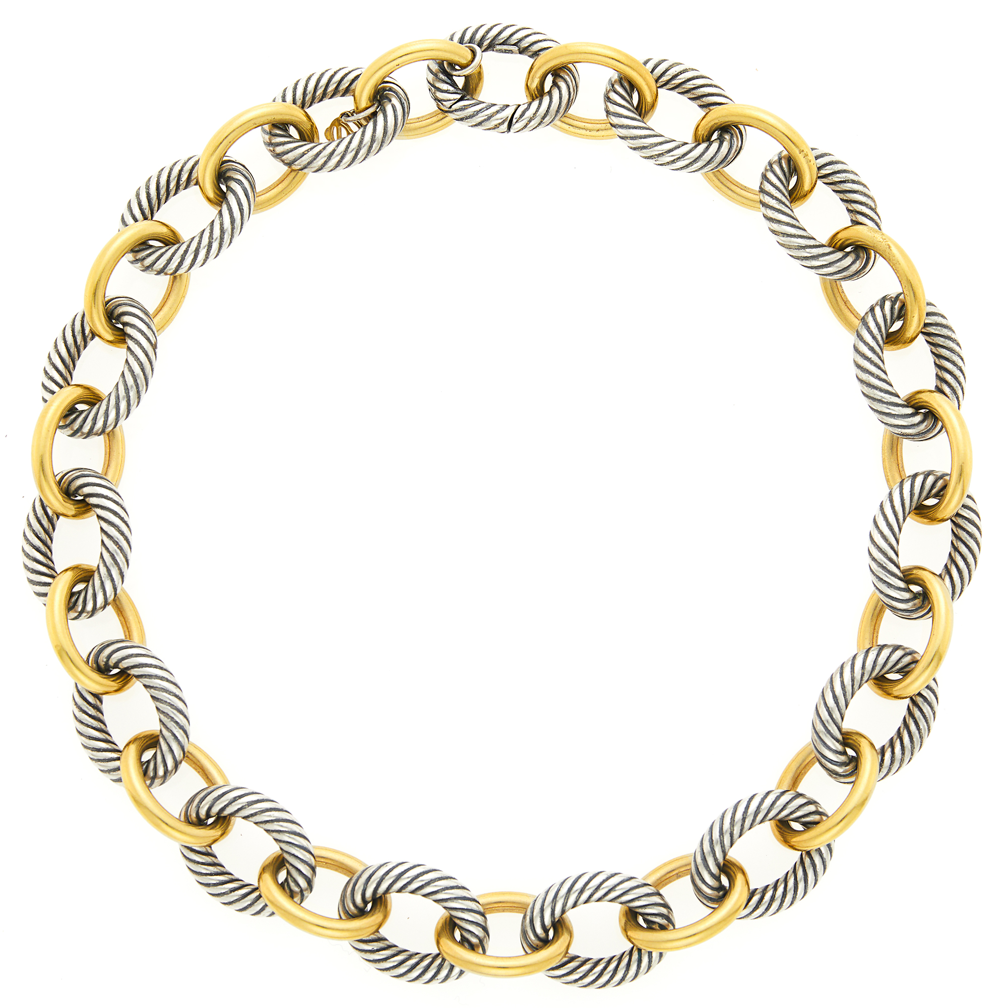 Lot image - David Yurman Silver and Gold Necklace