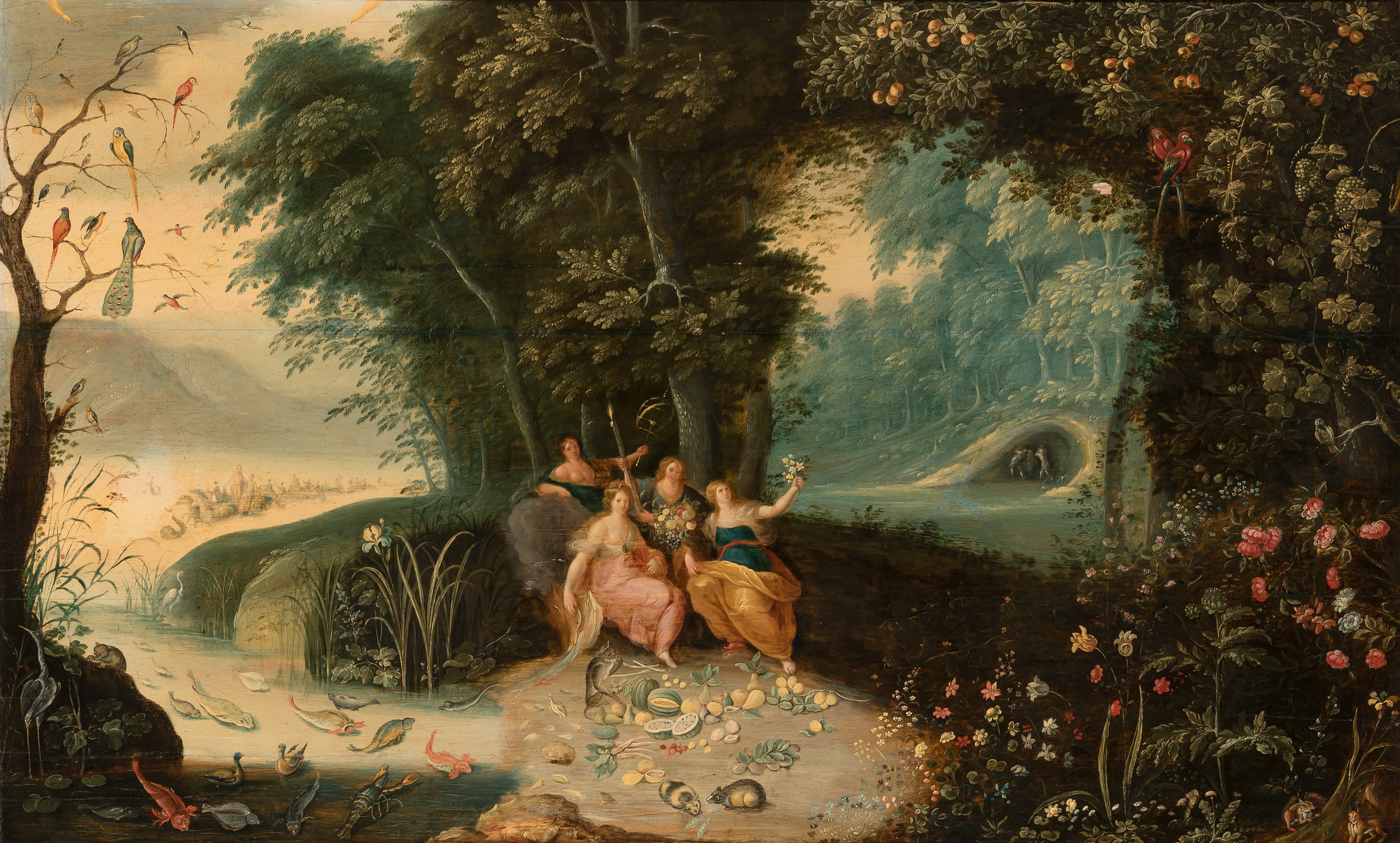 Lot image - Attributed to Hendrick van Balen the Younger and Jan Brueghel the Younger