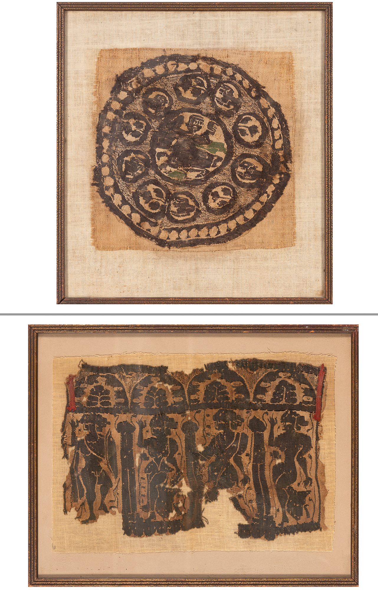 Lot image - Two Coptic Textile Fragments