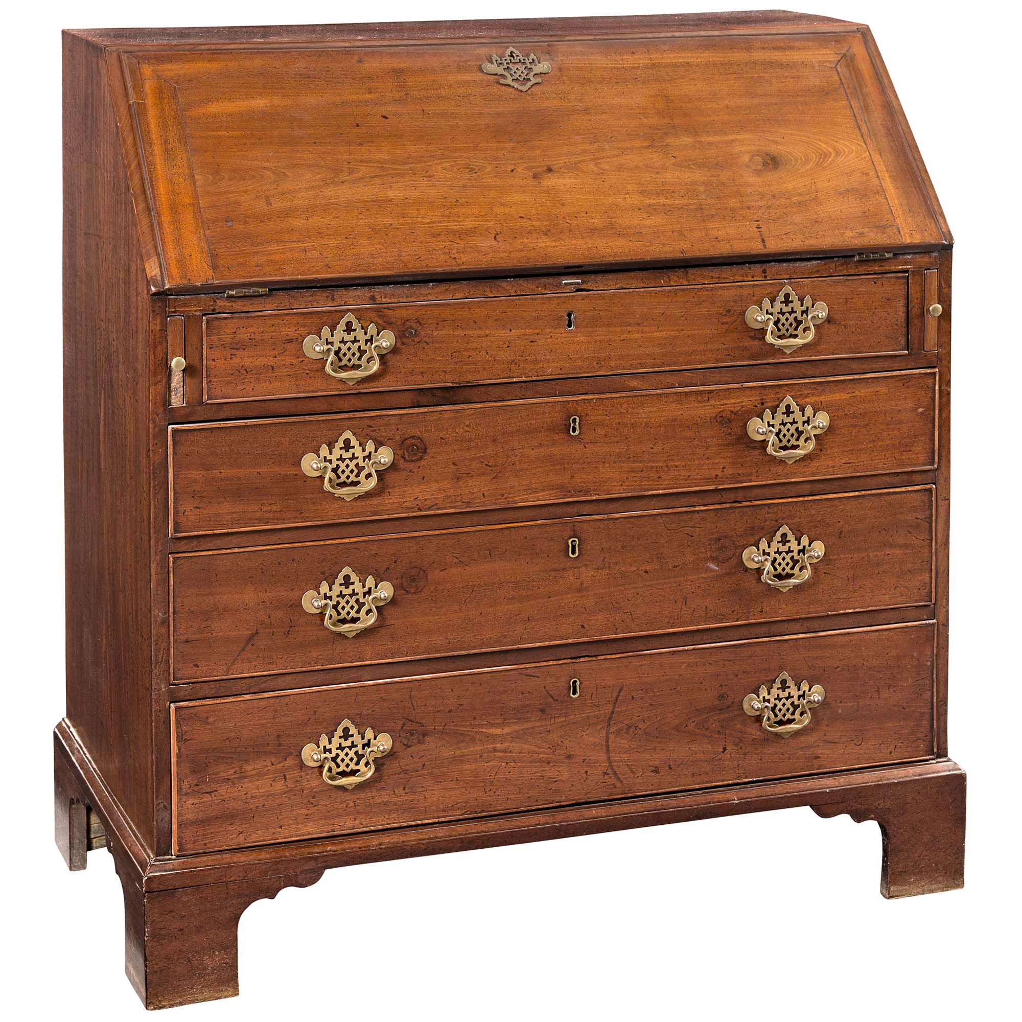 Lot image - George III Mahogany Slant-Front Desk