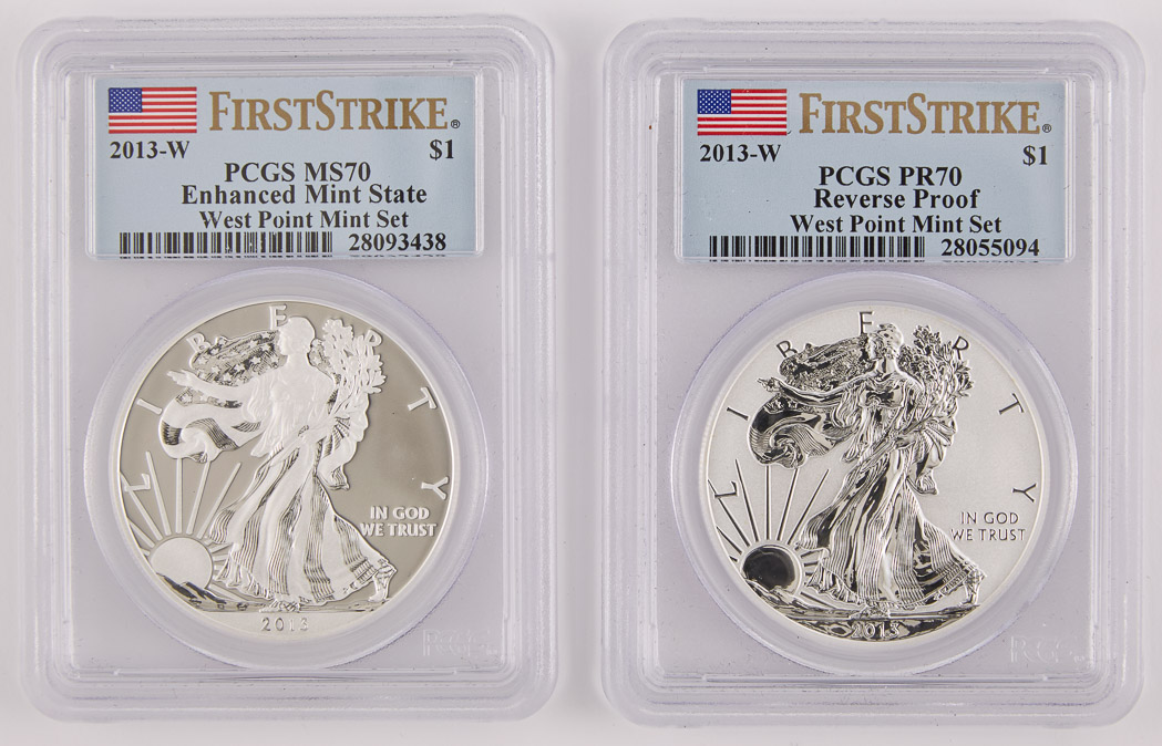 Lot image - United States 2013 West Point Two-Coin Silver Set