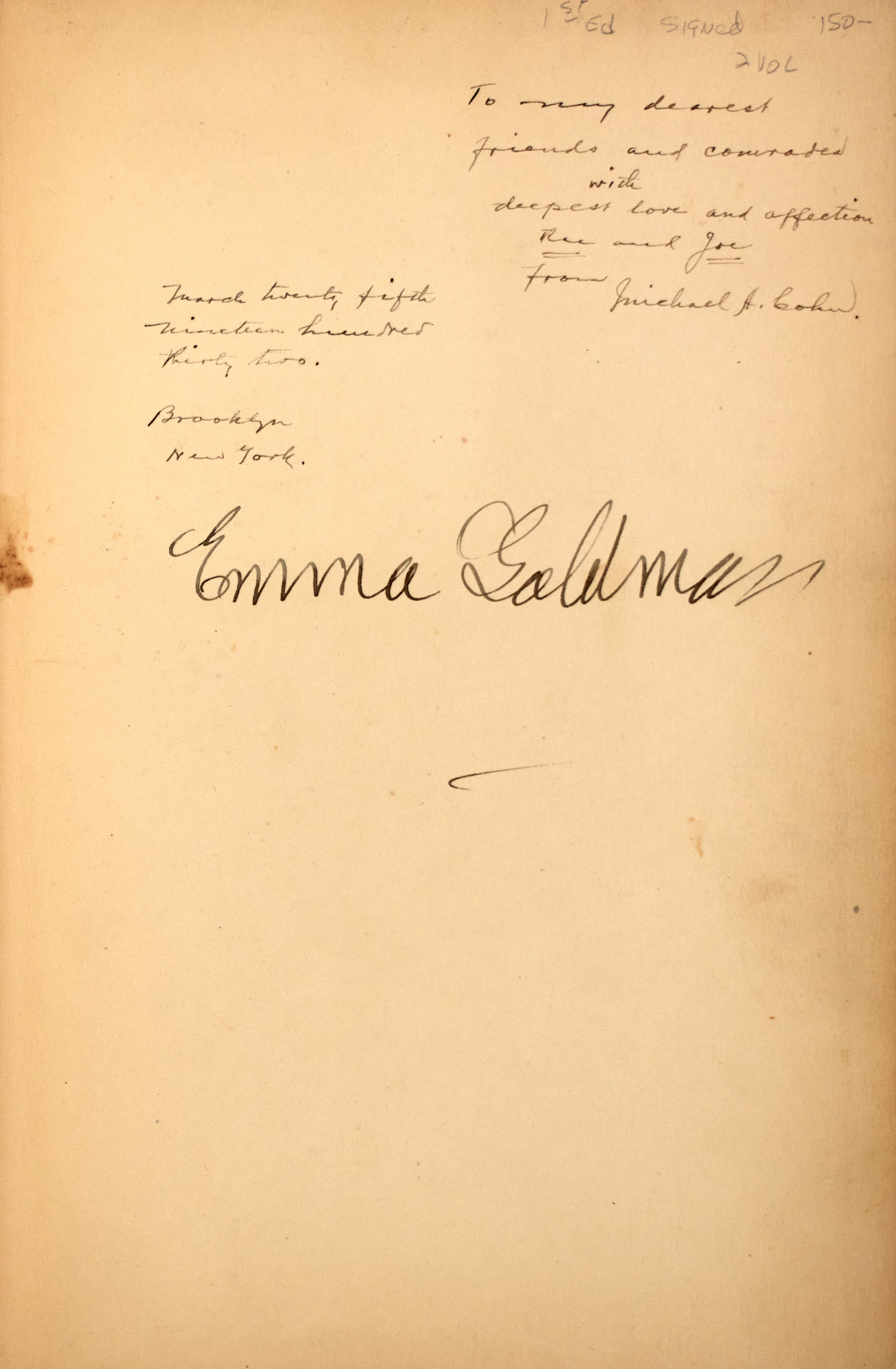 Lot image - GOLDMAN, EMMA  Living my Life.