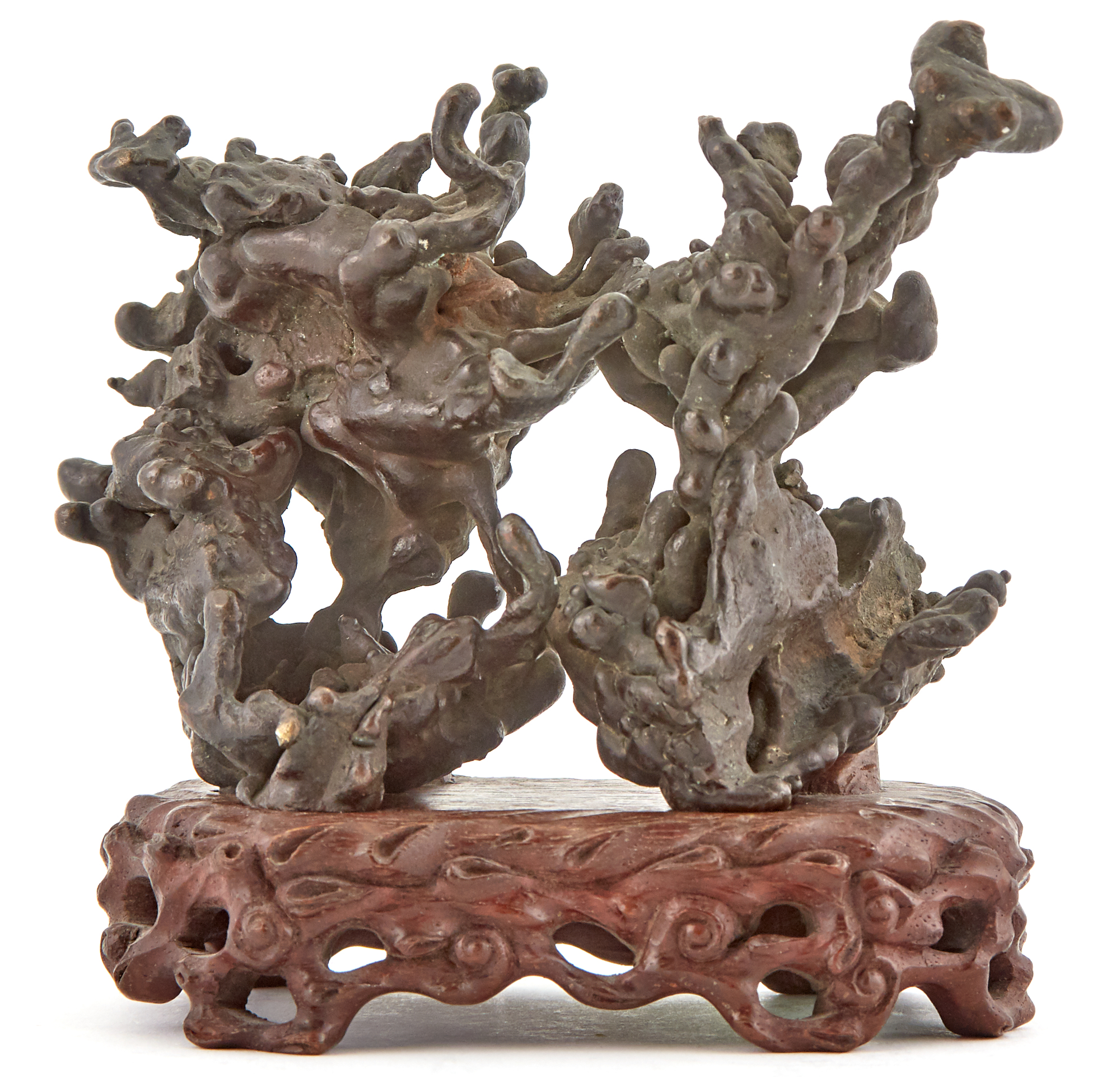 Lot image - A Chinese Bronze Scholars Rock