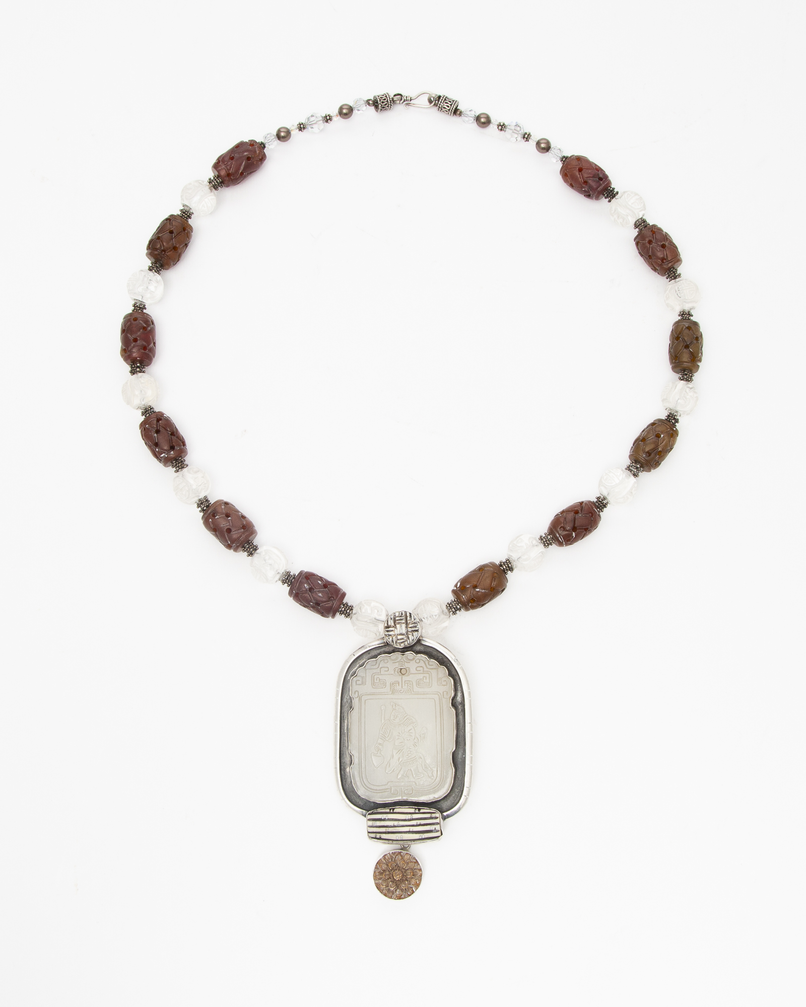 Lot image - A Chinese White Jade Pendant