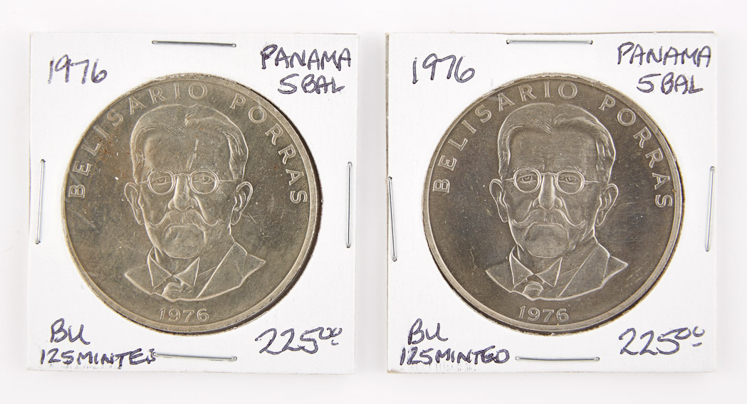 Lot image - Panama Four Coin Silver Group