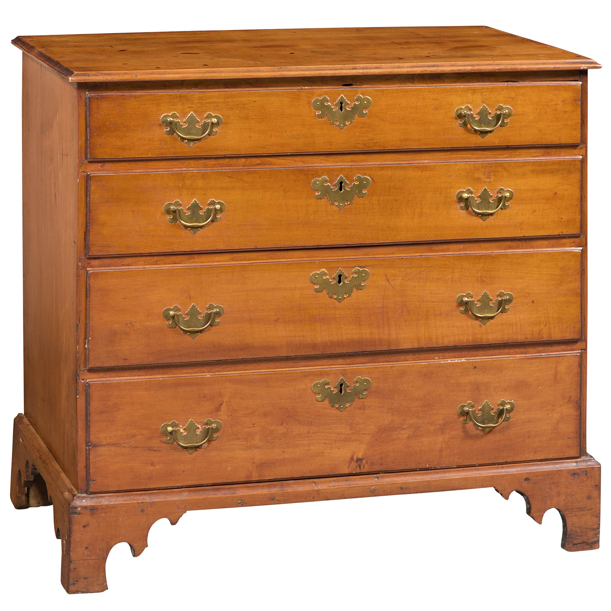 Lot image - Chippendale Maple Chest of Drawers