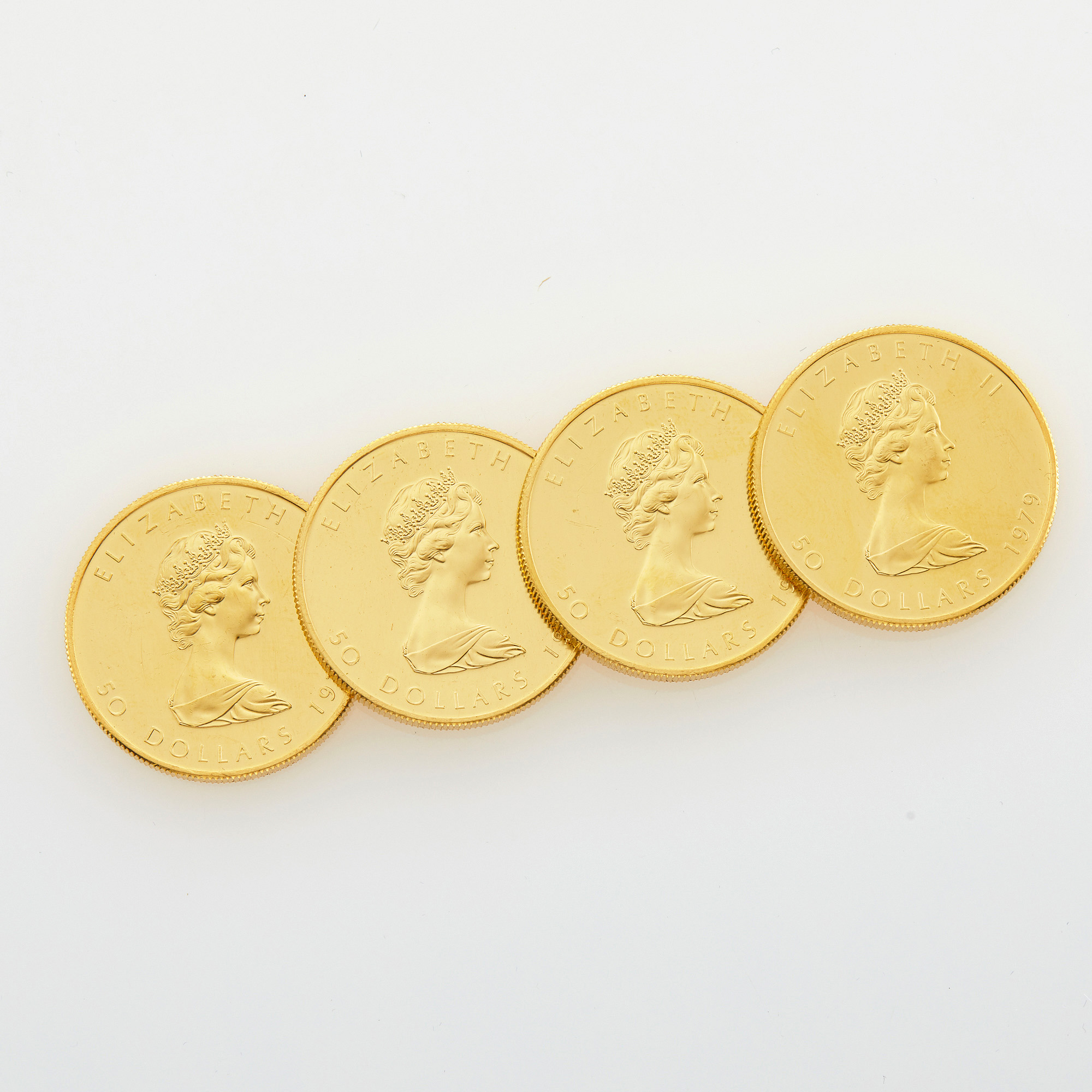 Lot image - Canada 1979 $50 Gold Maple Leafs