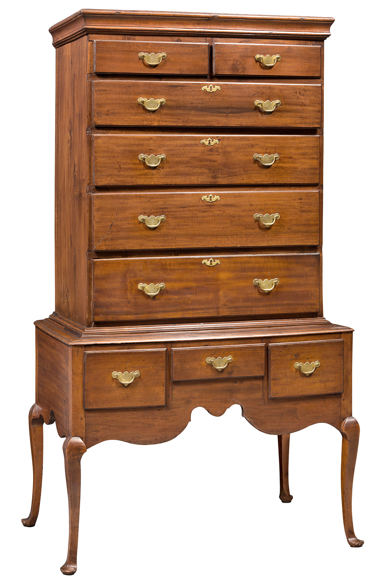 Lot image - Queen Anne Cherry High Chest
