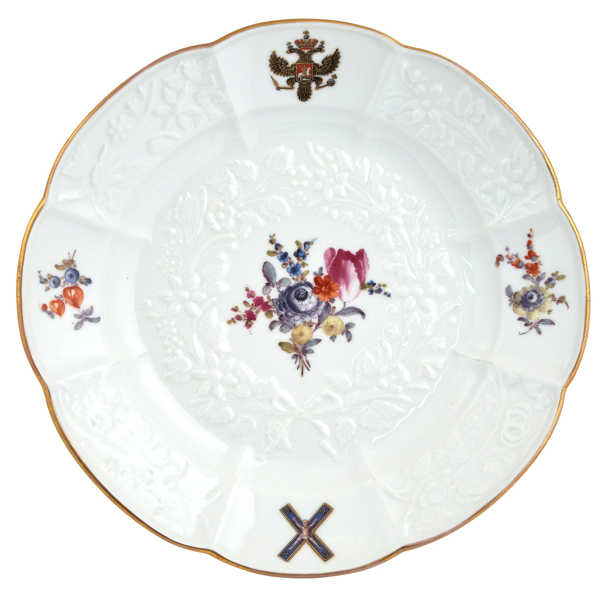 Lot image - Continental Porcelain Plate from the St. Andrew Service