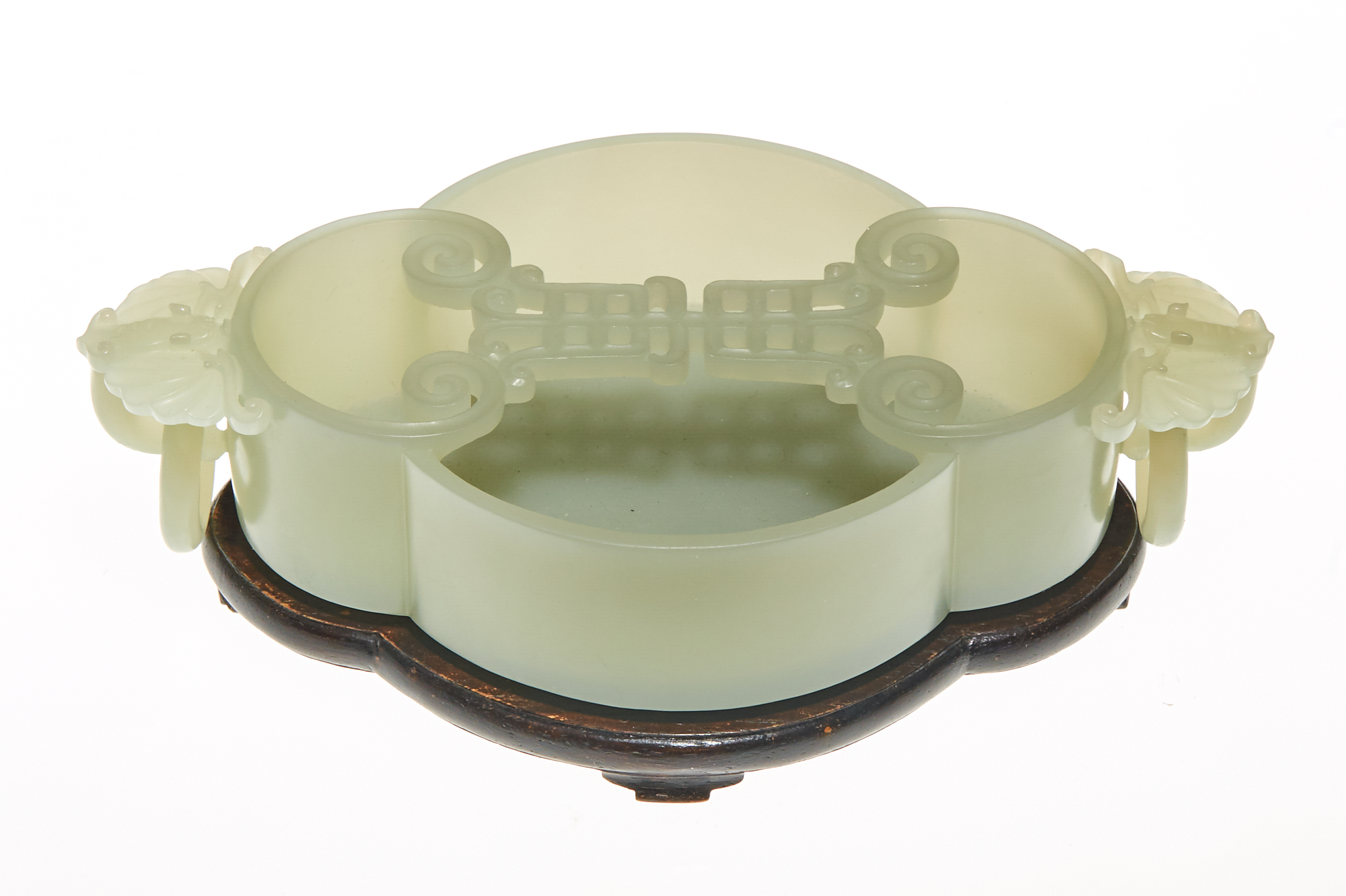 Lot image - A Chinese White Jade Bowl