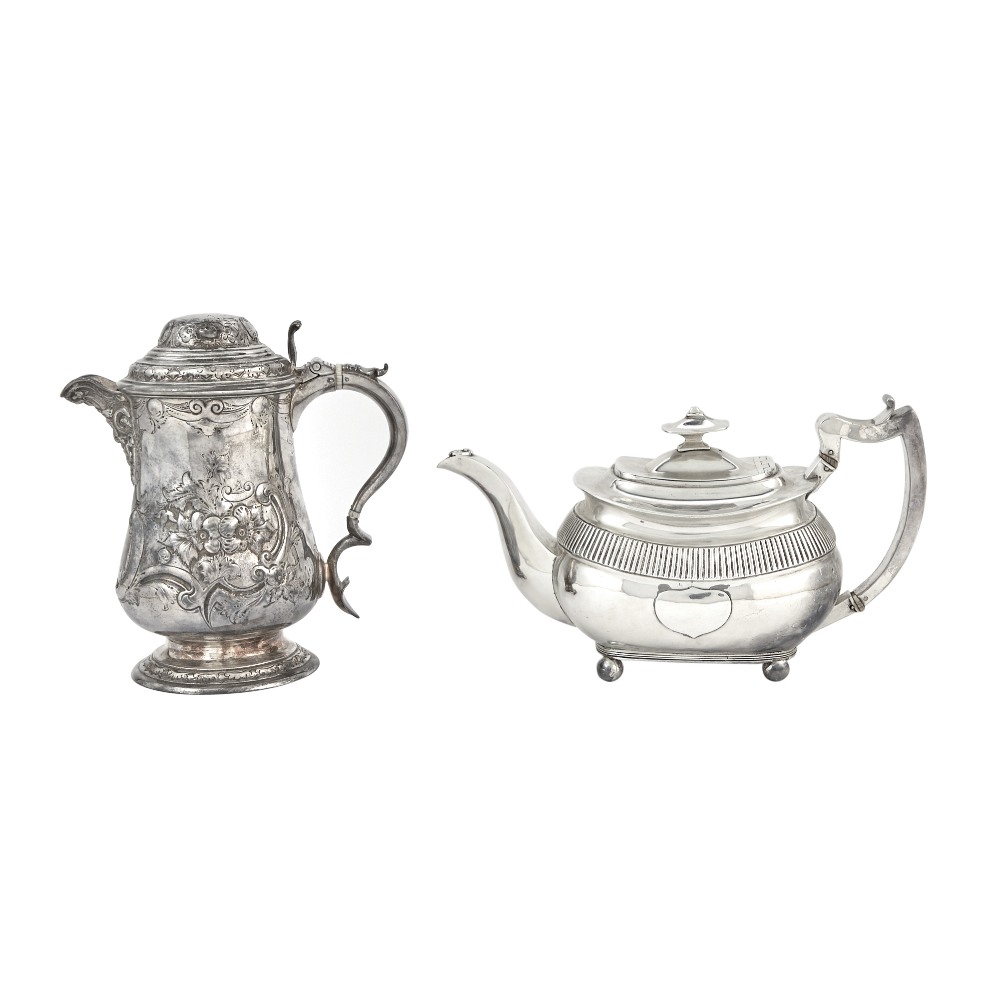 Lot image - George III Sterling Silver Teapot