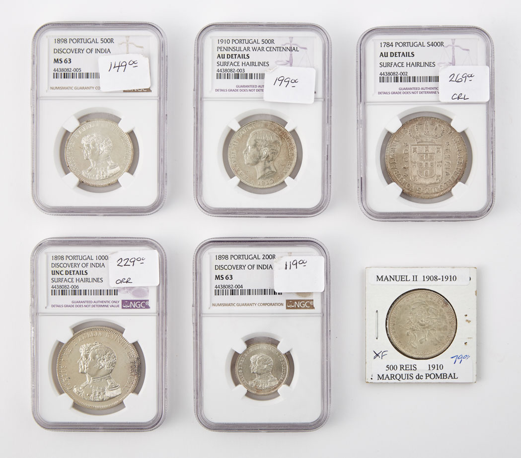 Lot image - Portugal Silver Coin Group