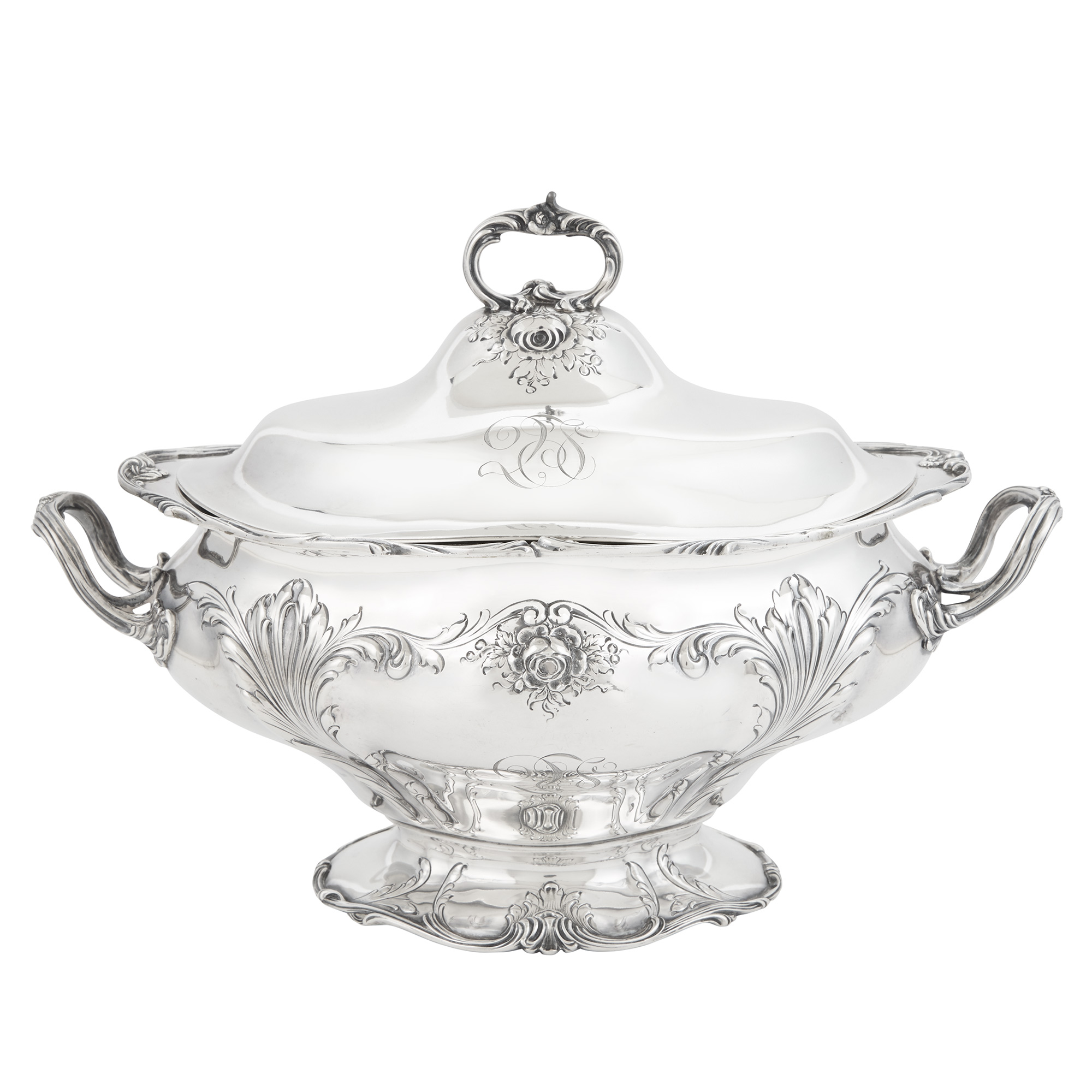 Lot image - Gorham Sterling Silver Covered Soup Tureen