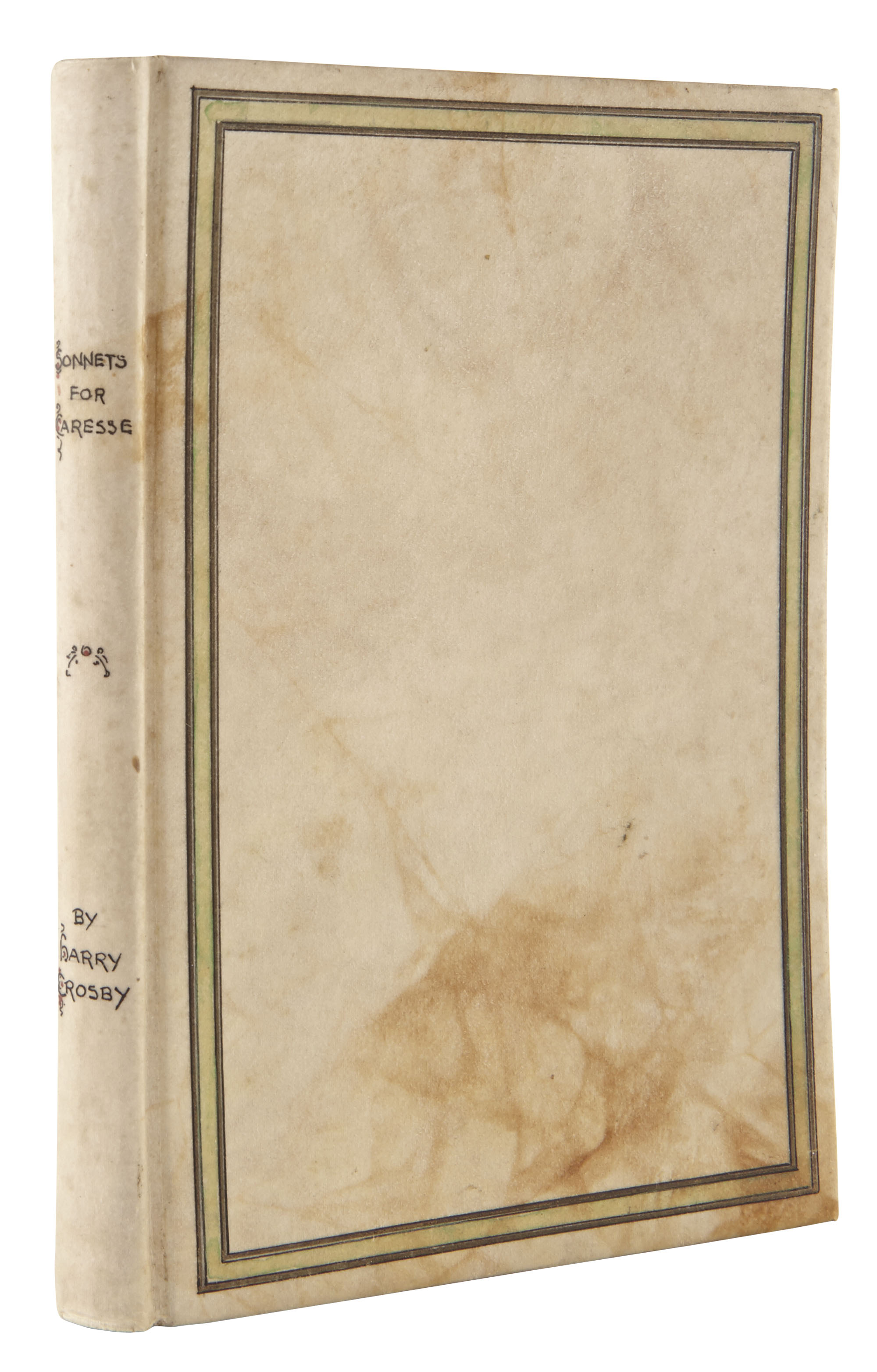 Lot image - CROSBY, HARRY  Sonnets for Caresse.