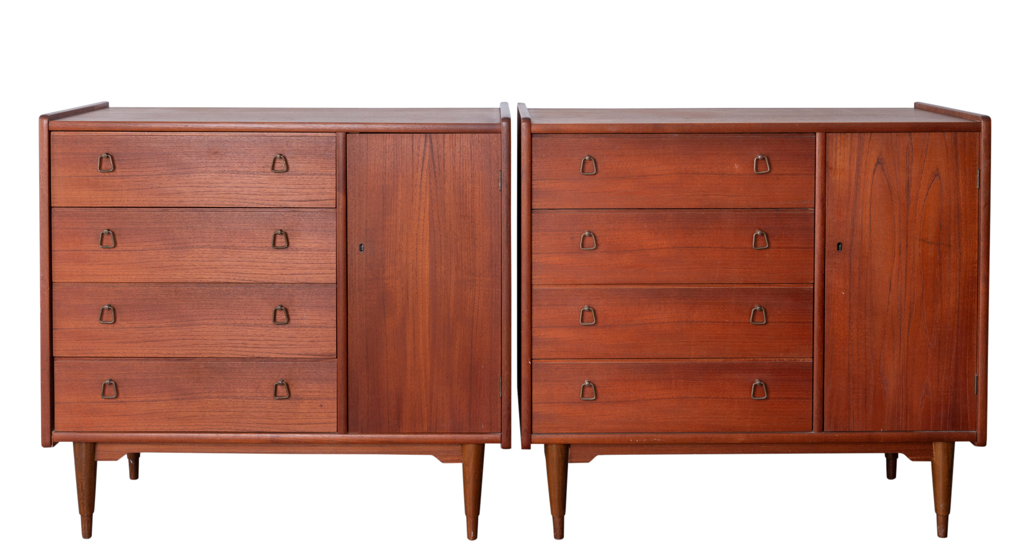 Lot image - Pair of Gjovik Mobelfabriker Teak Chests of Drawers