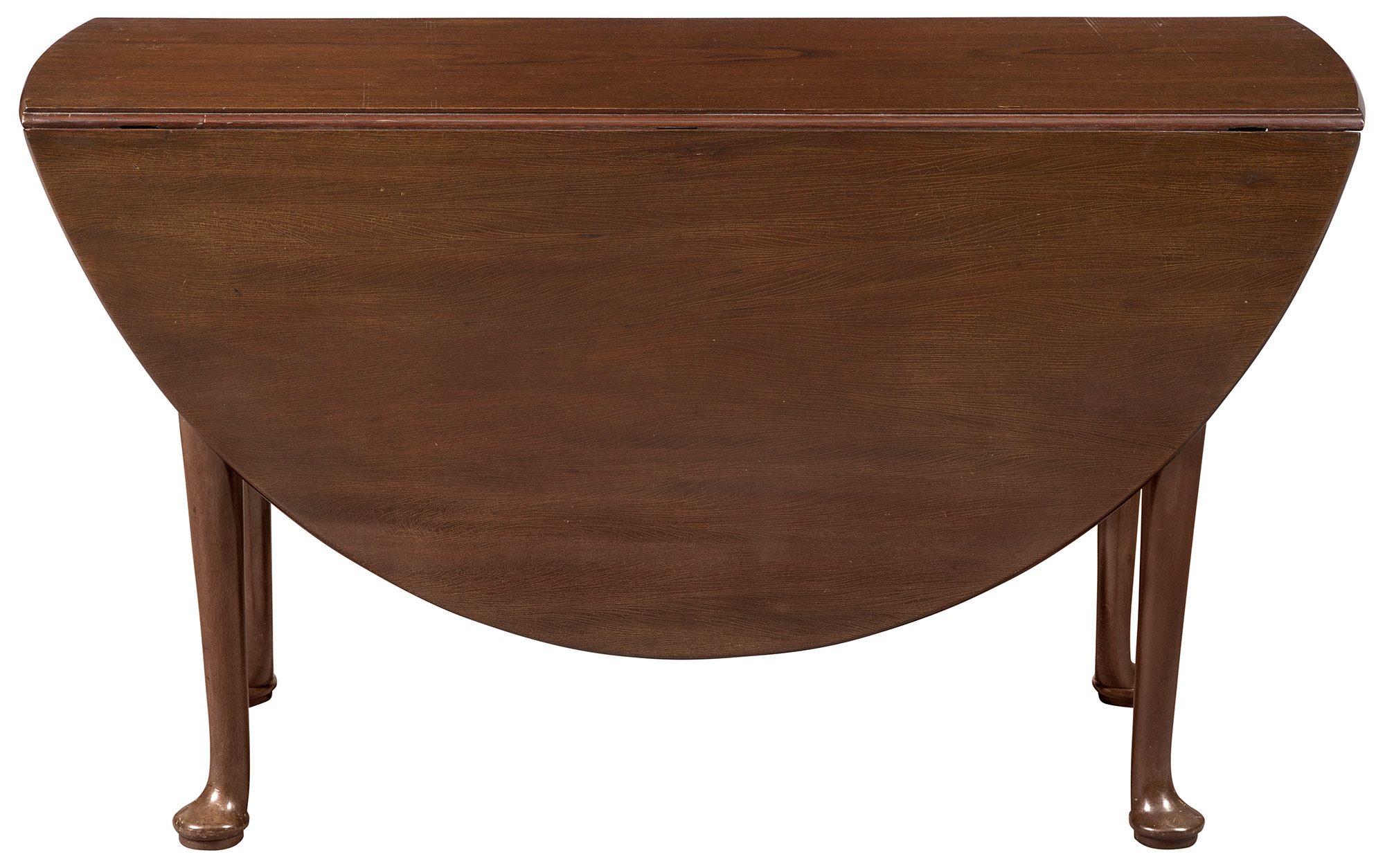 Lot image - George III Mahogany Drop Leaf Dining Table