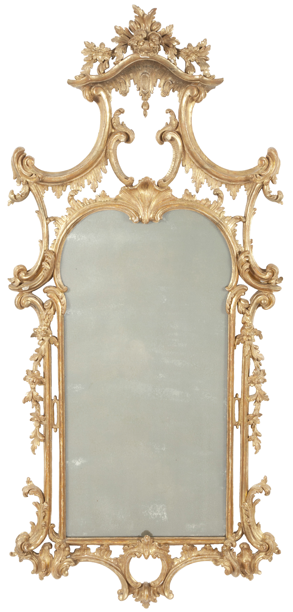 Lot image - George III Giltwood Mirror