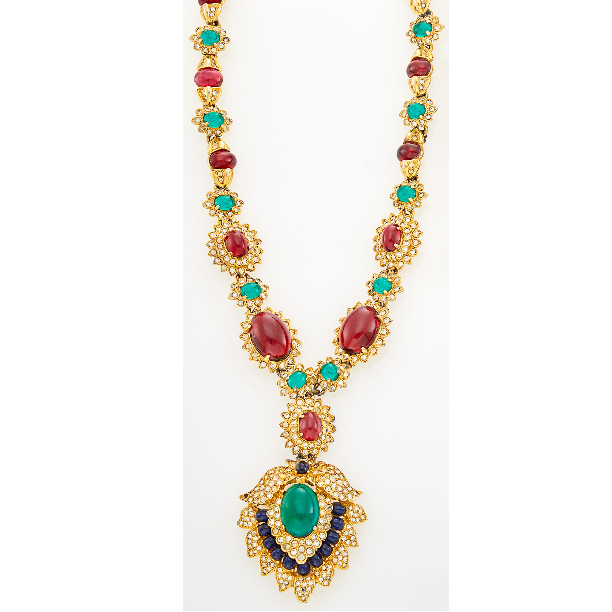 Lot image - Kenneth Jay Lane Costume Pendant-Necklace