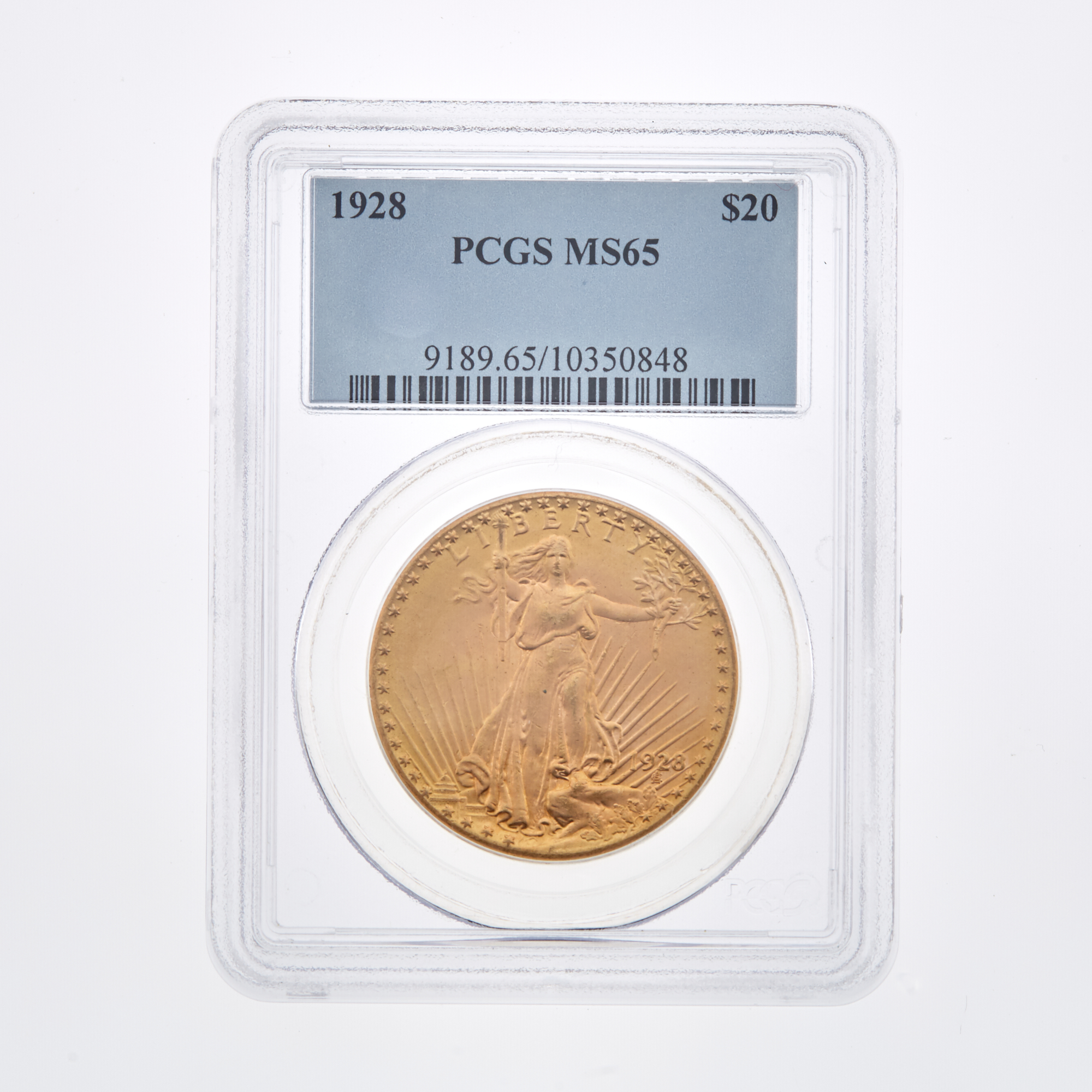 Lot image - United States 1928 $20 St. Gaudens PCGS MS65