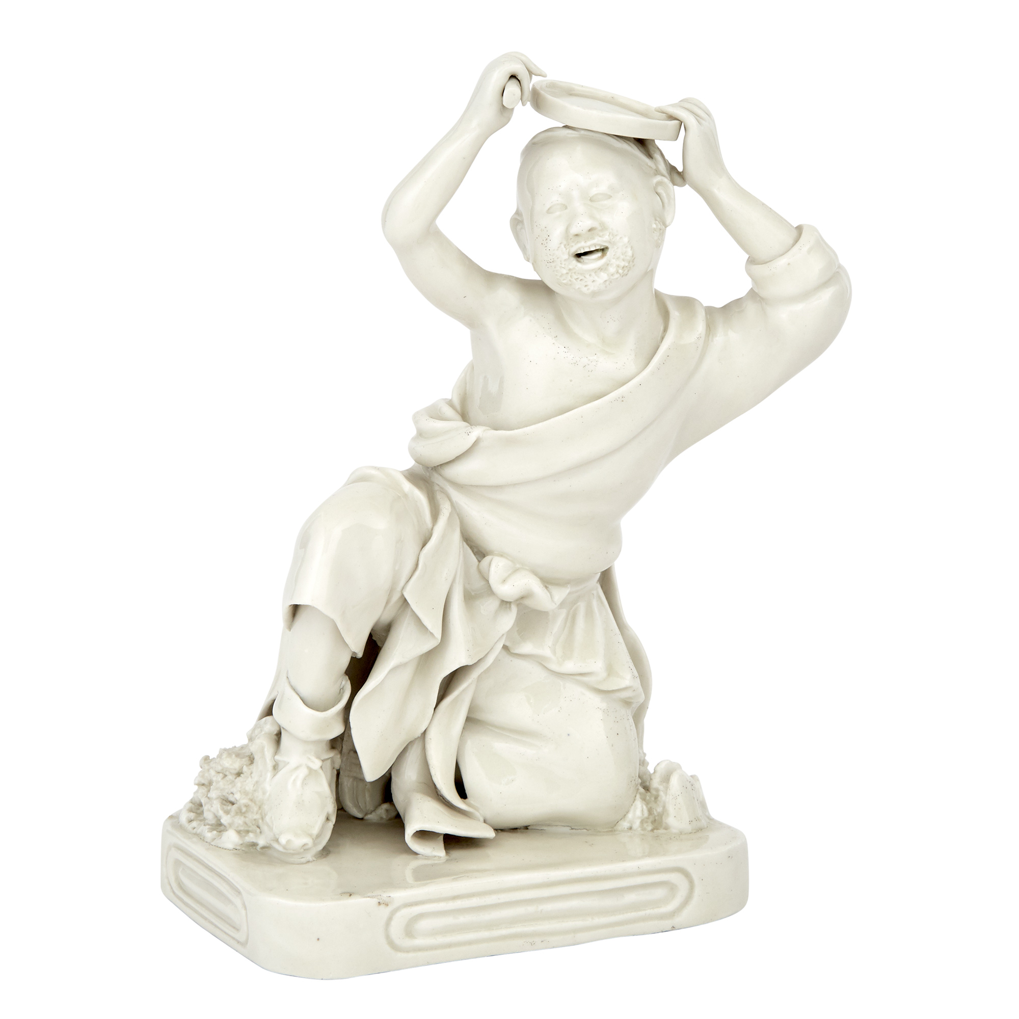 Lot image - Chinese Blanc de Chine Figure of a Farmer