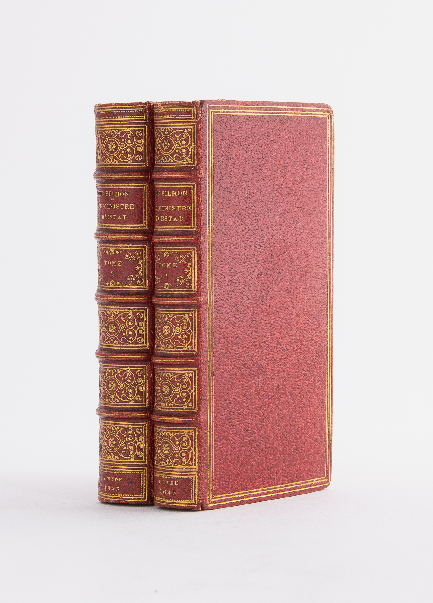 Lot image - [BINDINGS]  SILHON, JEAN DE. Le Ministre dEstat, avec le veritable usage de la politique moderne.