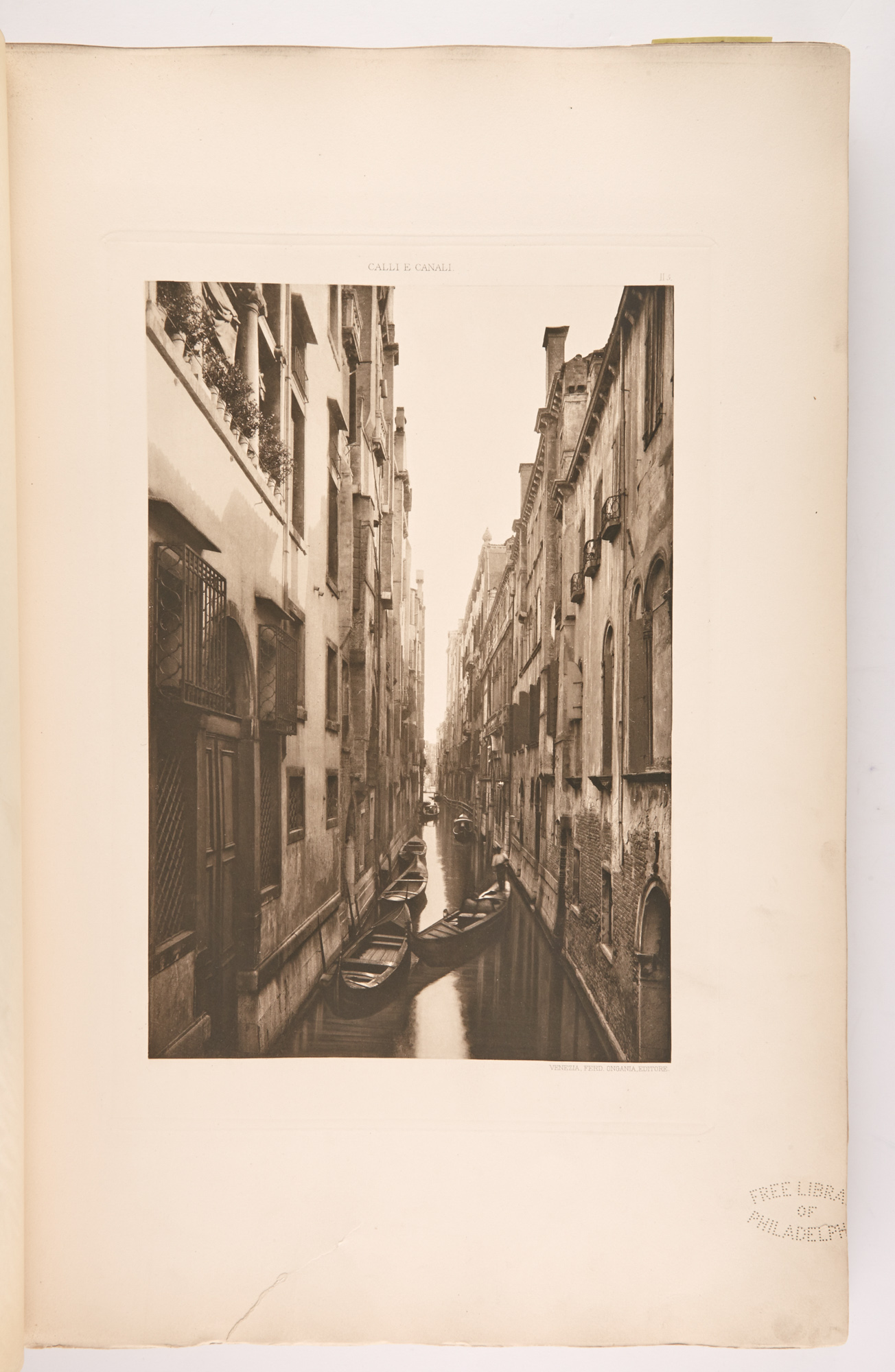 Lot image - ONGANIA, FERDINAND  Streets and Canals of Venice and in the Islands of the Lagoons.
