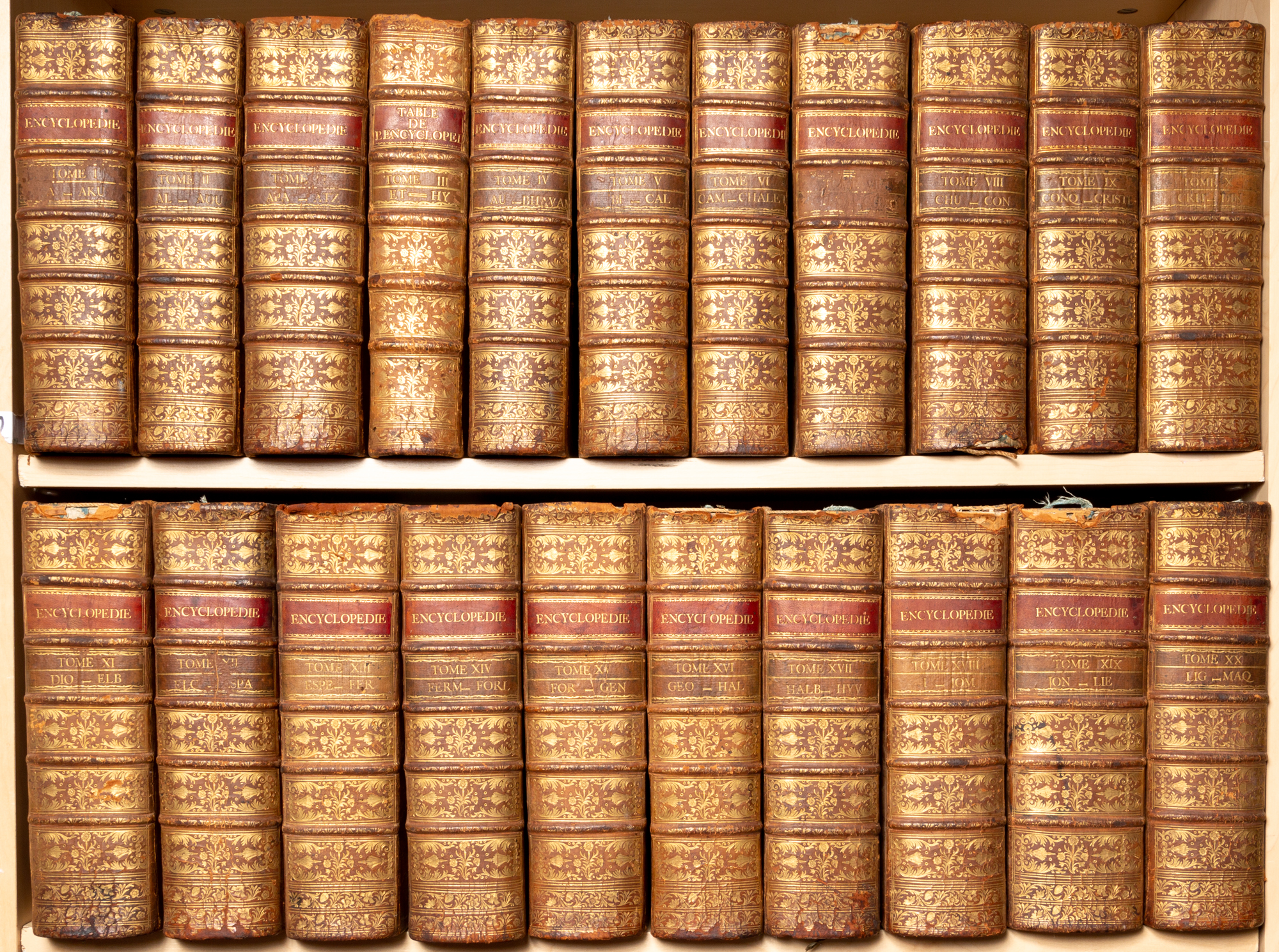 Lot image - DIDEROT, DENIS and DALEMBERT, JEAN, editors. Encyclopédie ou Dictionnaire raisonné des sciences, des arts et des métiers.