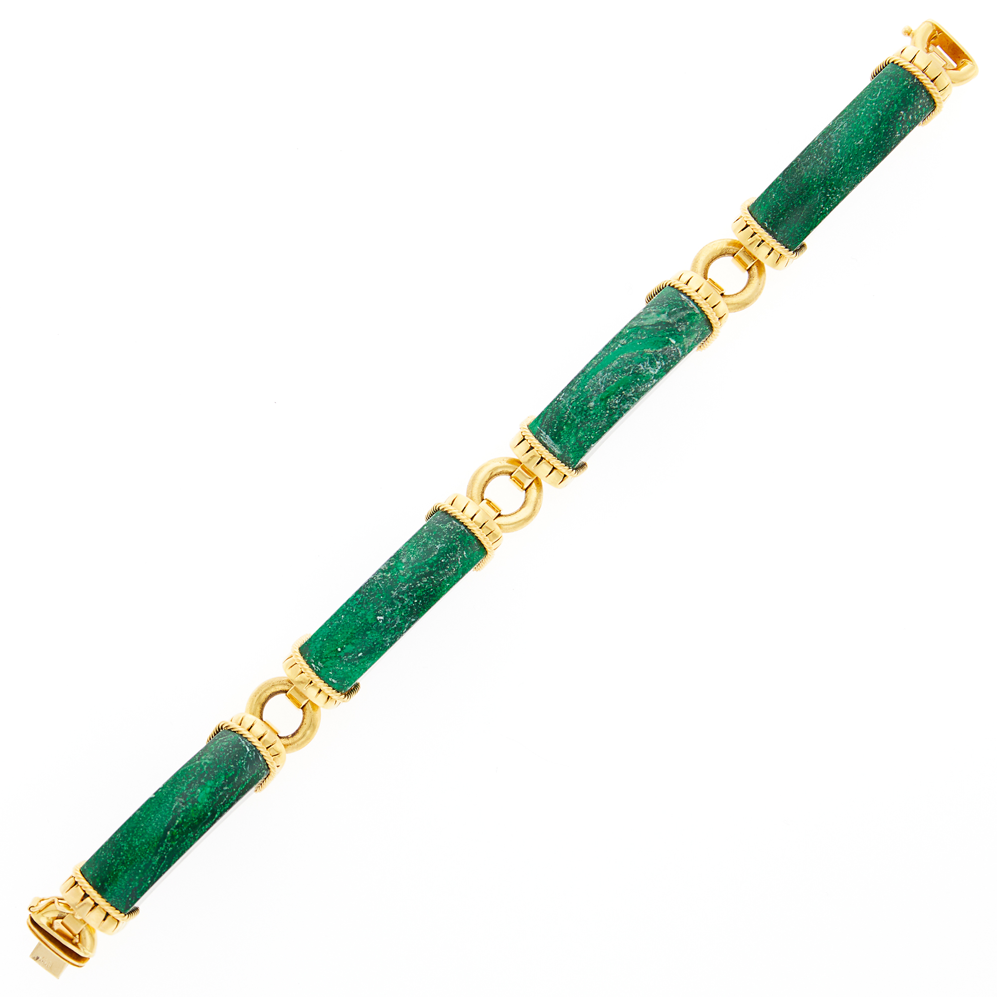 Lot image - Gold and Malachite Bracelet