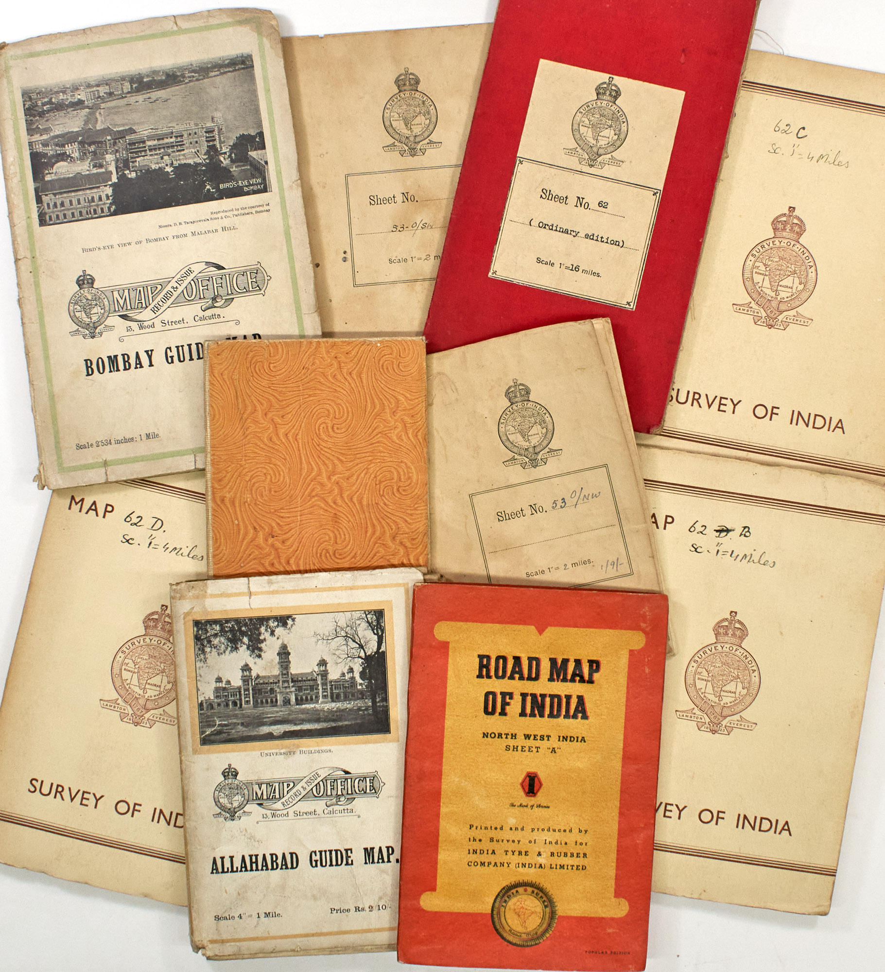 Lot image - [MAPS-INDIA]  Group of maps.