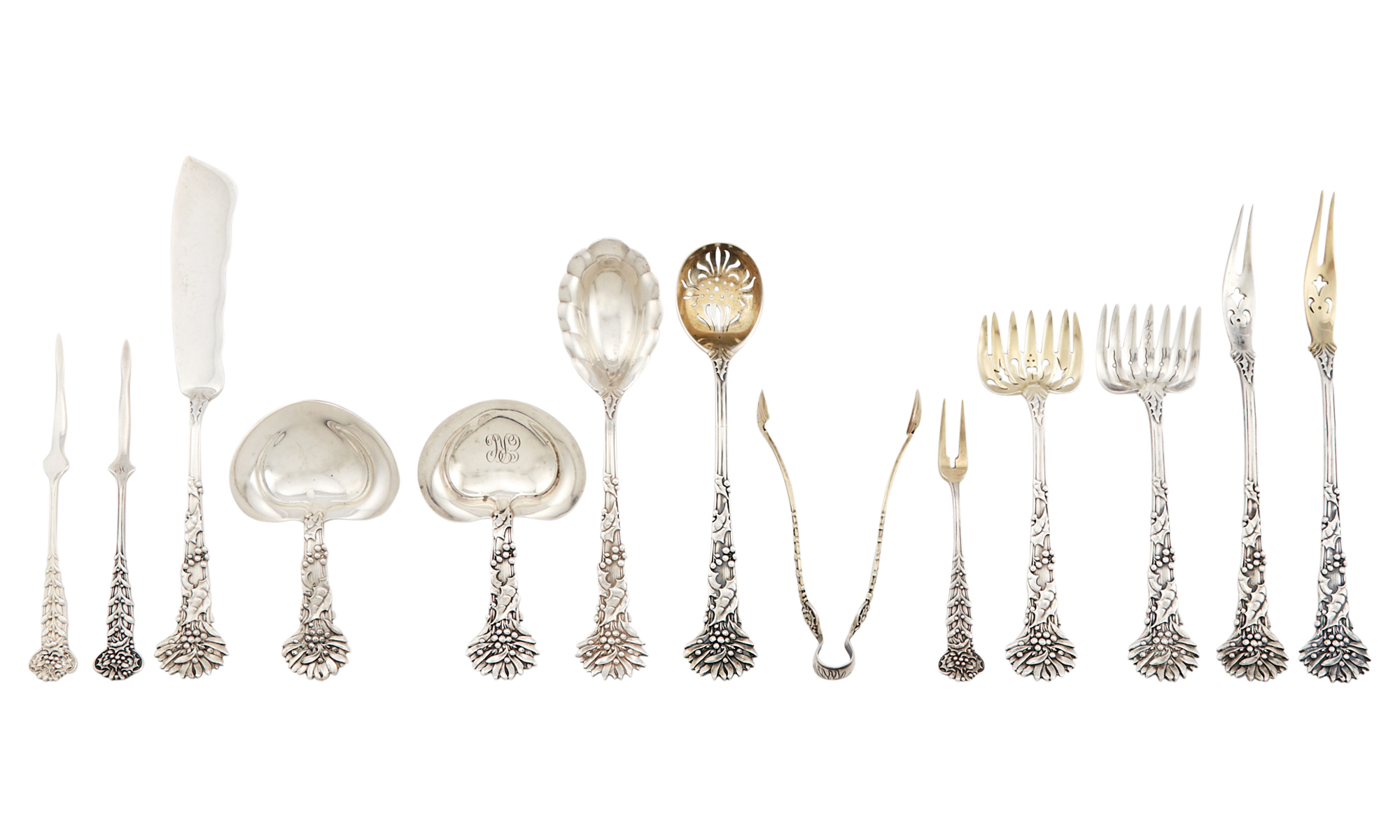 Lot image - Group of Tiffany & Co. Sterling Silver Holly