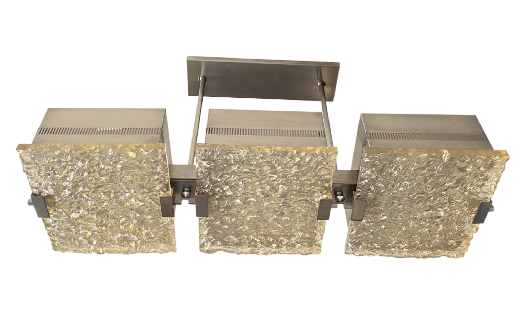 Lot image - Resin and Brass Light Fixture