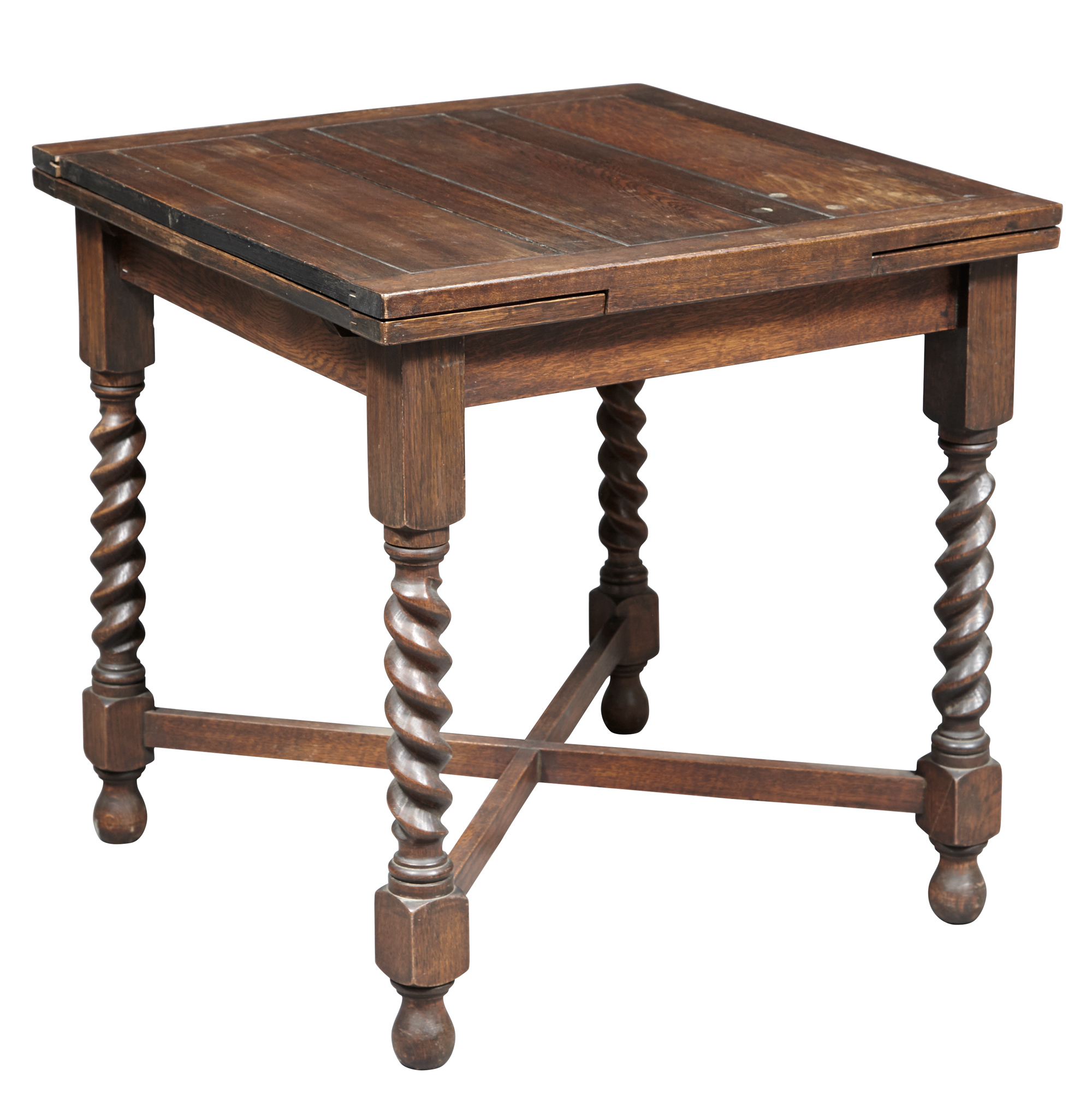 Lot image - Oak Draw-Leaf Table