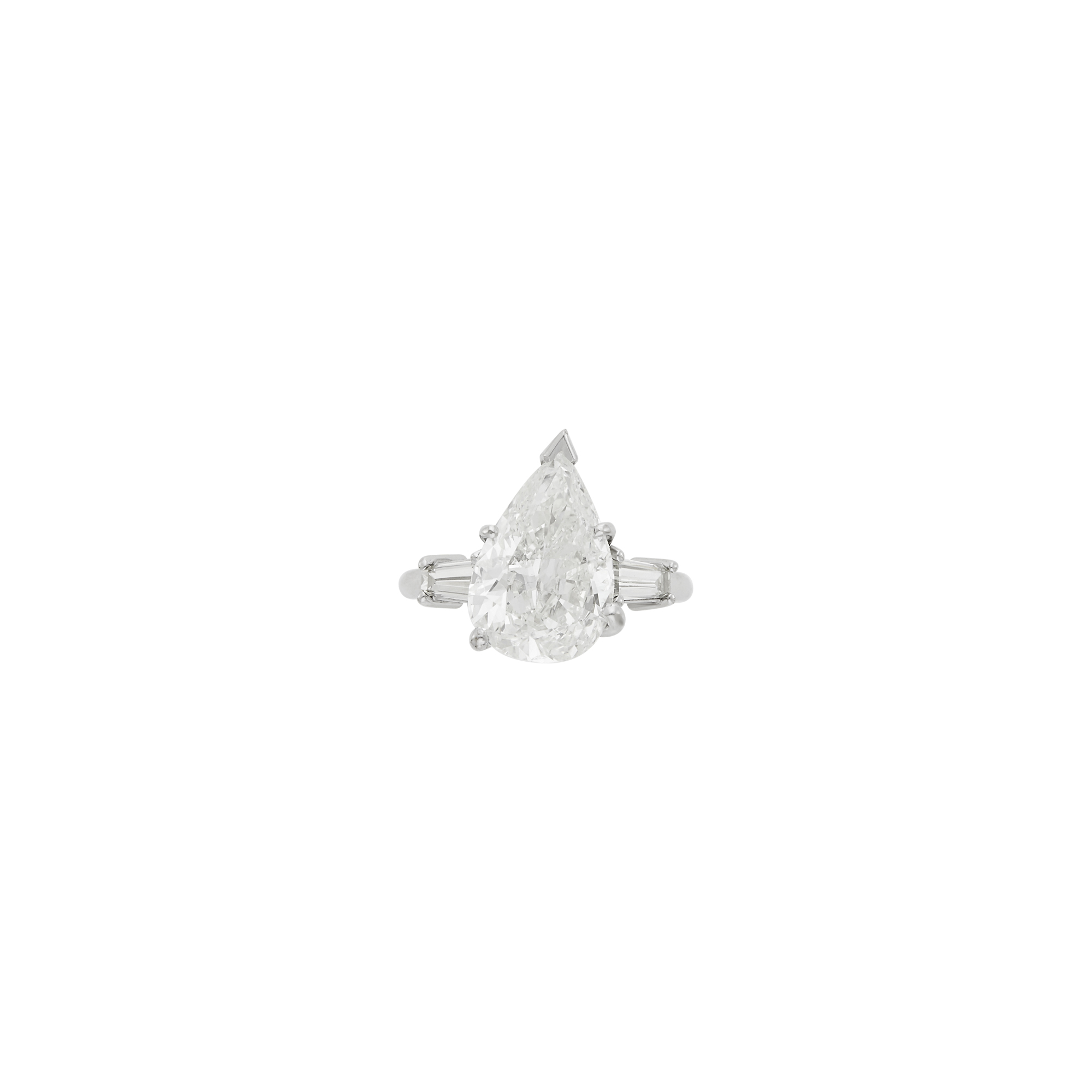 Lot image - Platinum and Diamond Ring
