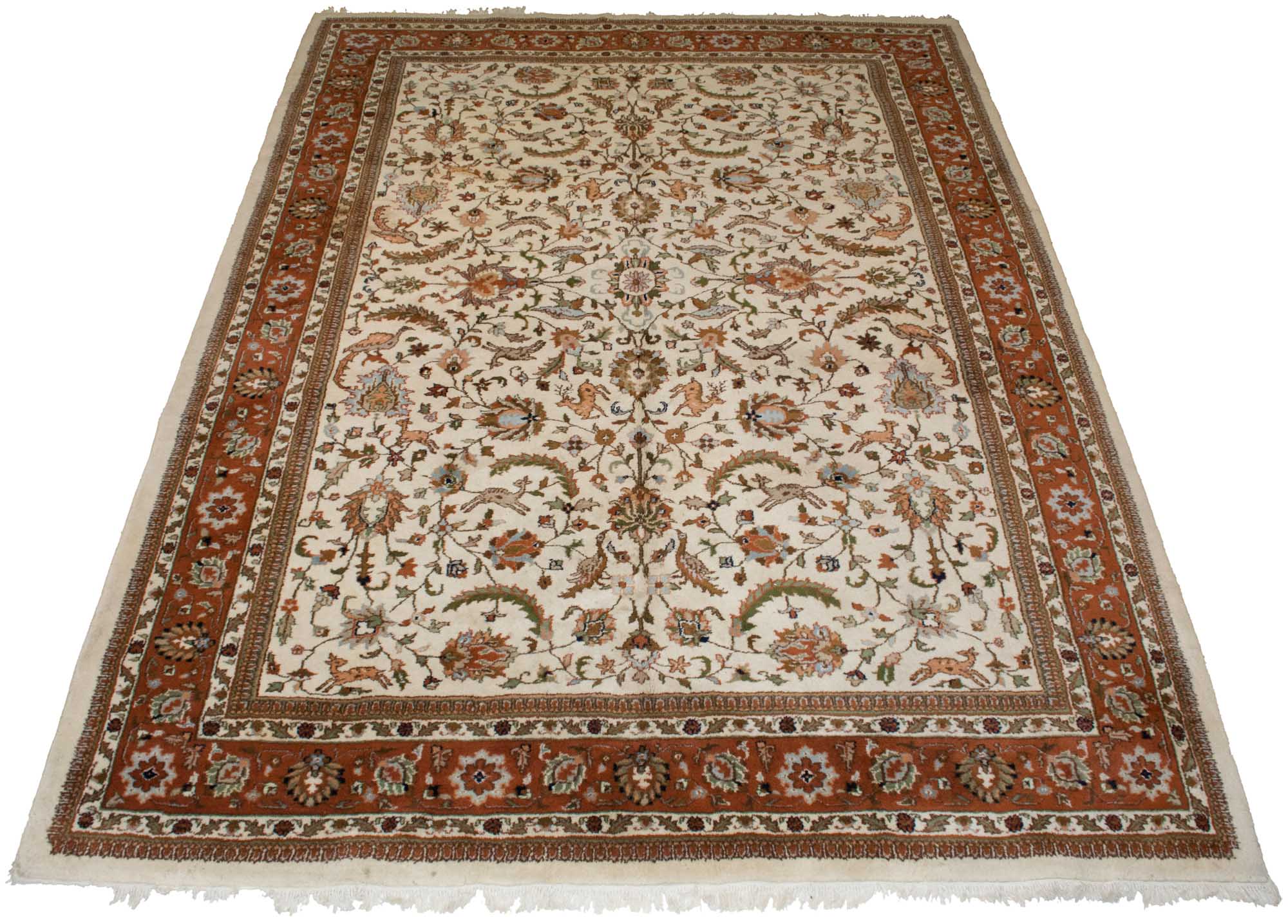Lot image - Indo-Taba Taba Tabriz Carpet