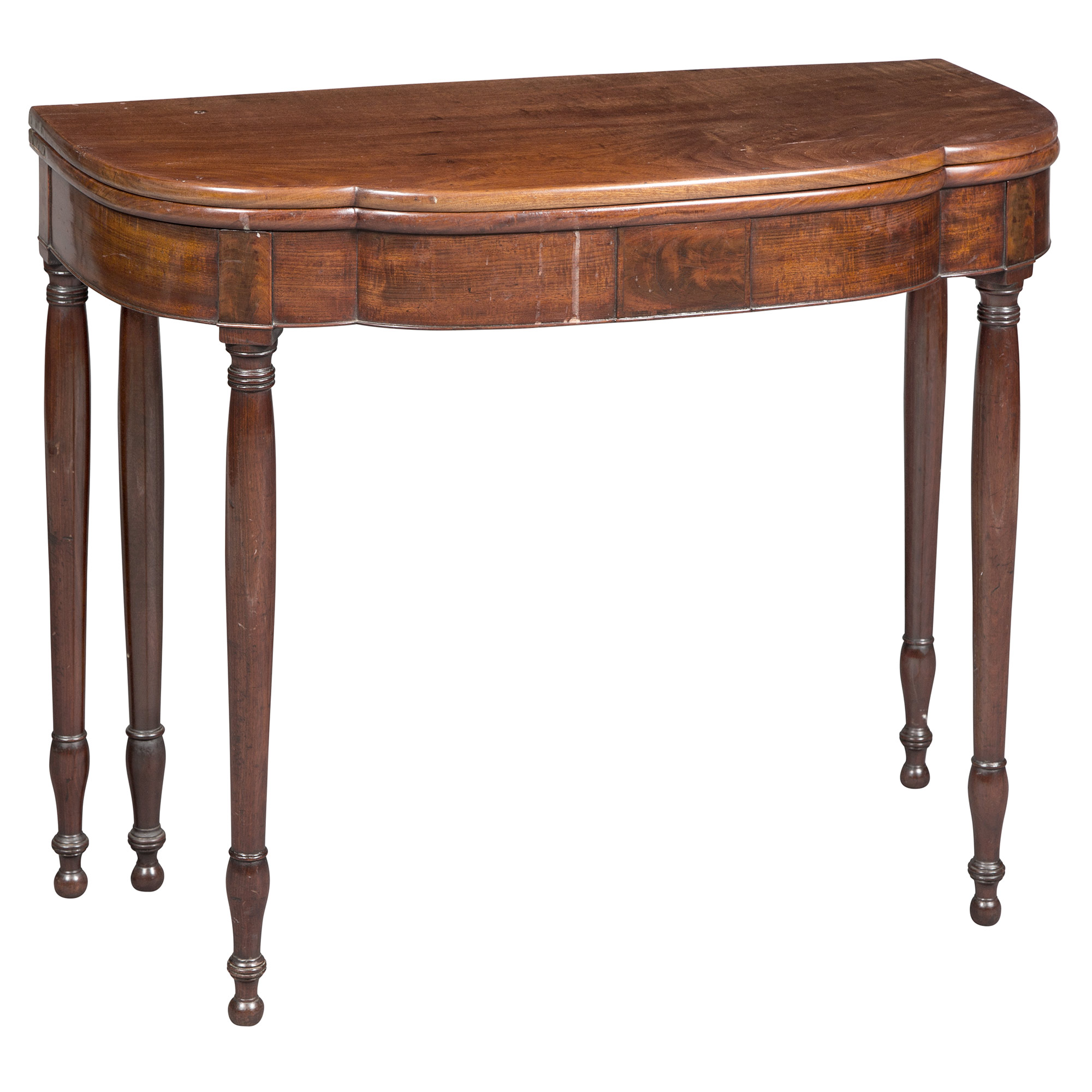 Lot image - Federal Mahogany Fold-Over Card Table