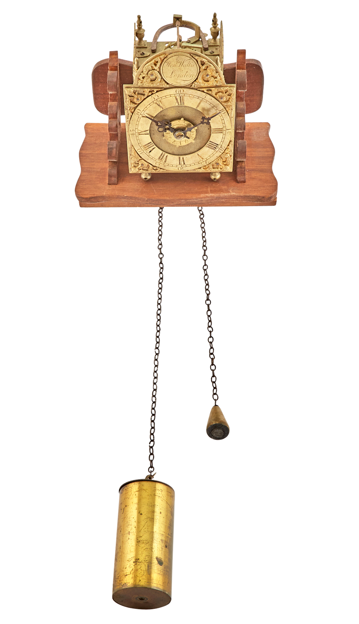 Lot image - English Brass Skeleton Clock