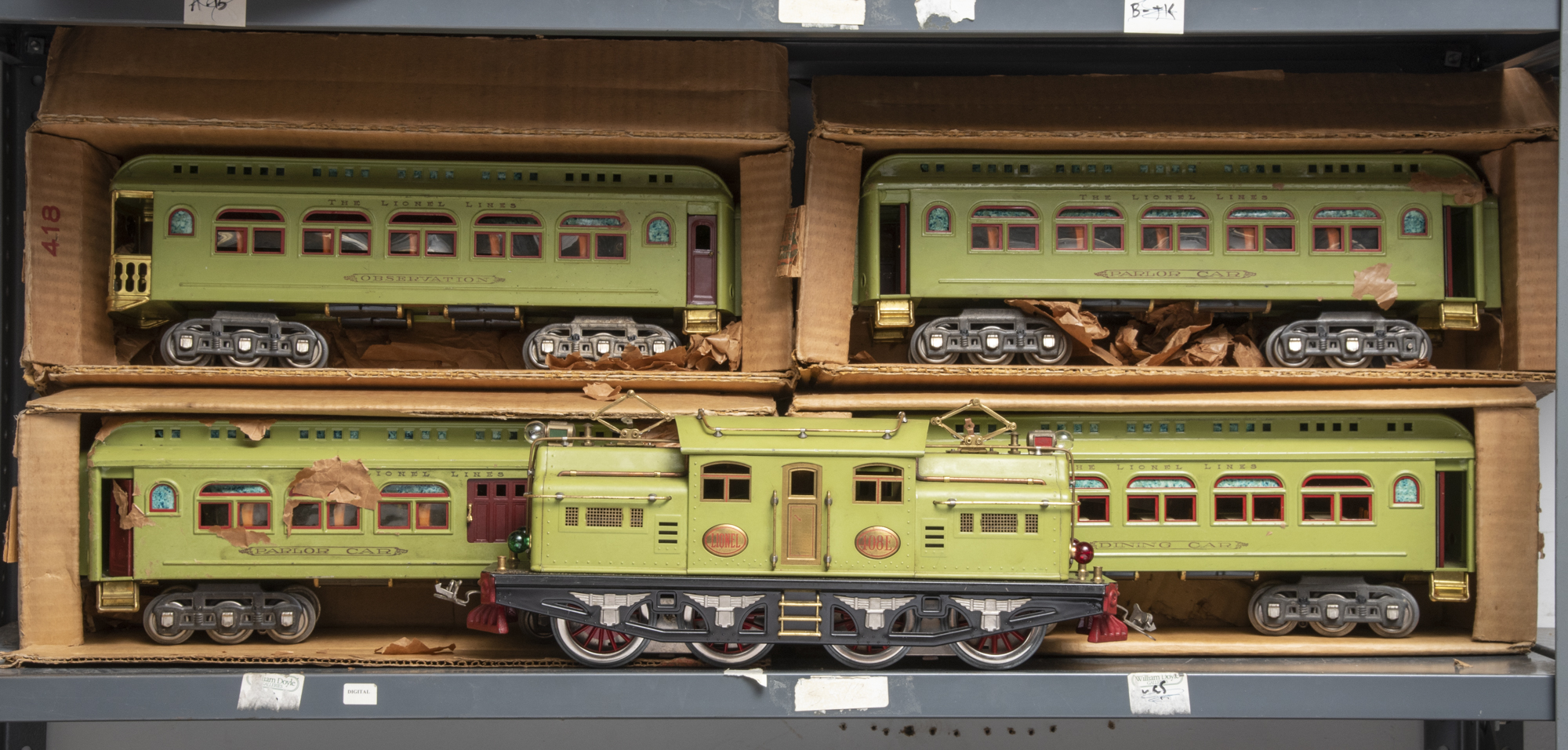 Lot image - Lionel Standard Gauge Train Suite Ref. no. 408E