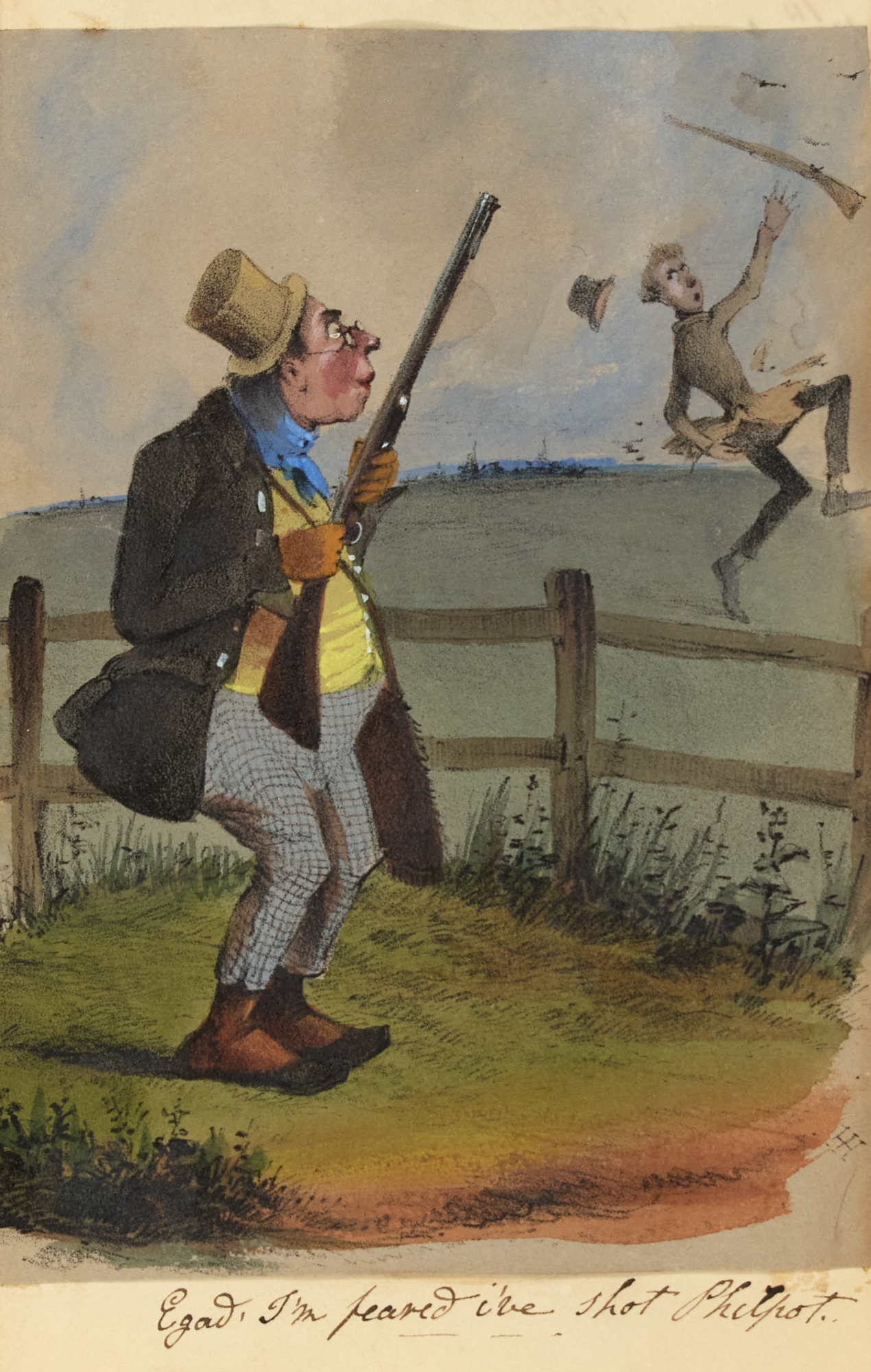 Lot image - [ENGLAND-HUNTING]  Game record, occasional sketchbook and commonplace book of William Anderson Esq., Dean House, South Shields, Northumberland.