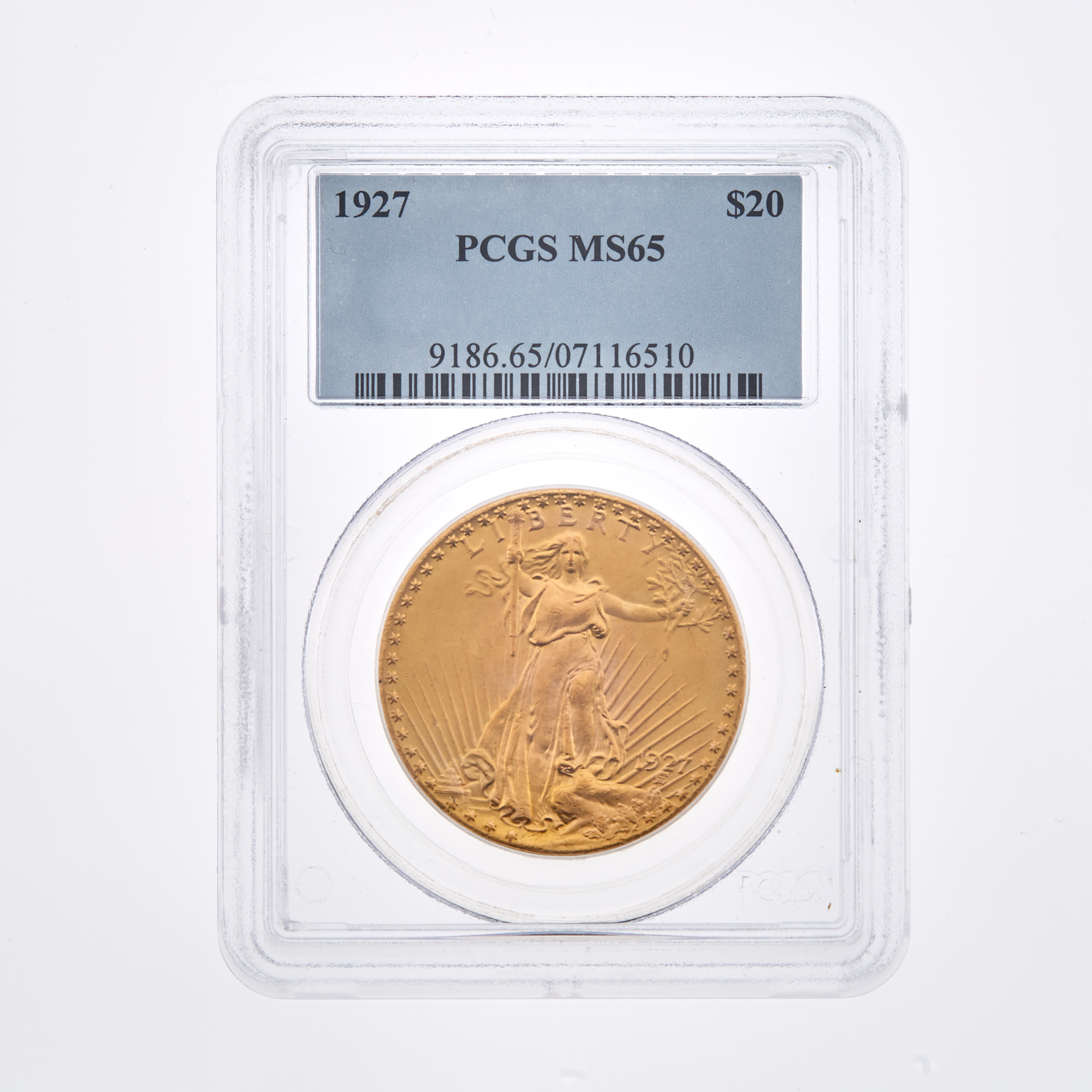 Lot image - United States 1927 $20 St. Gaudens PCGS MS65