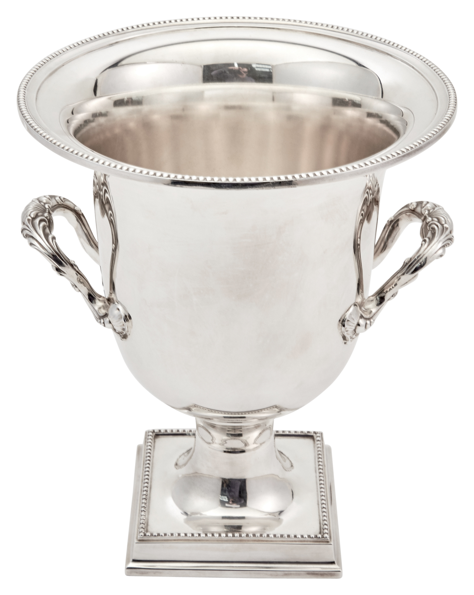 Lot image - Silver Plated Campana Form Wine Cooler