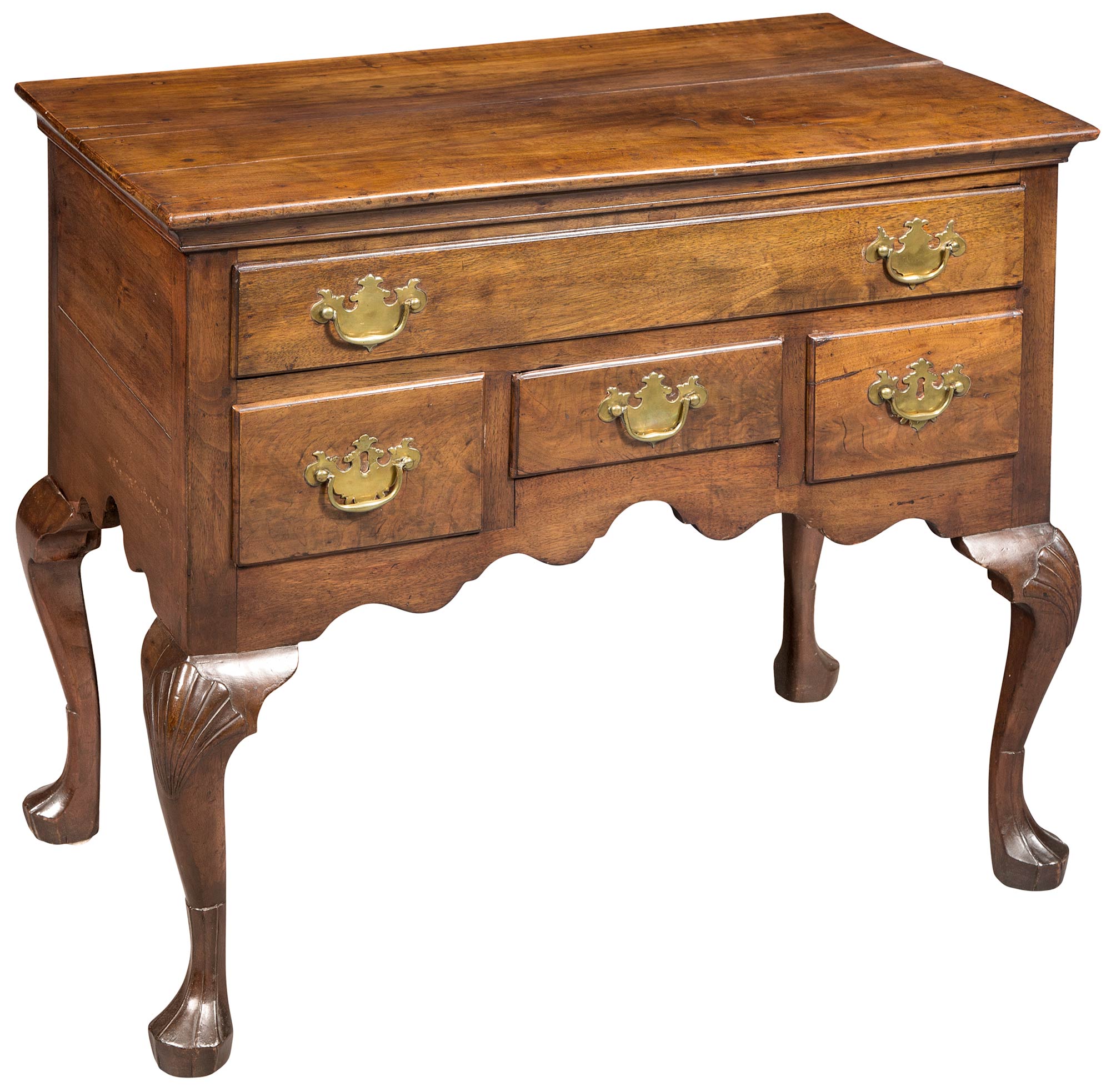 Lot image - Queen Anne Walnut Dressing Table
