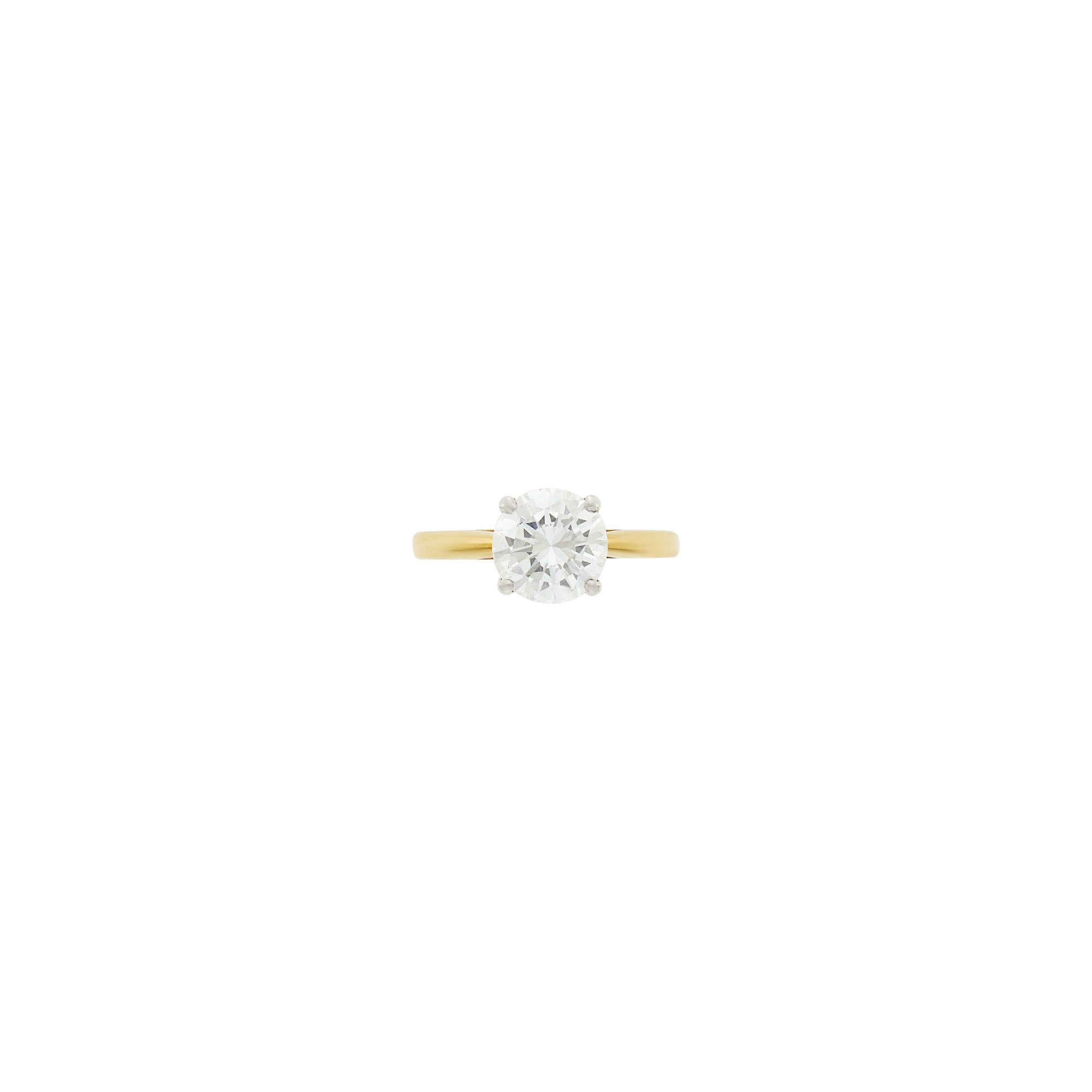 Lot image - Gold, Platinum and Diamond Ring