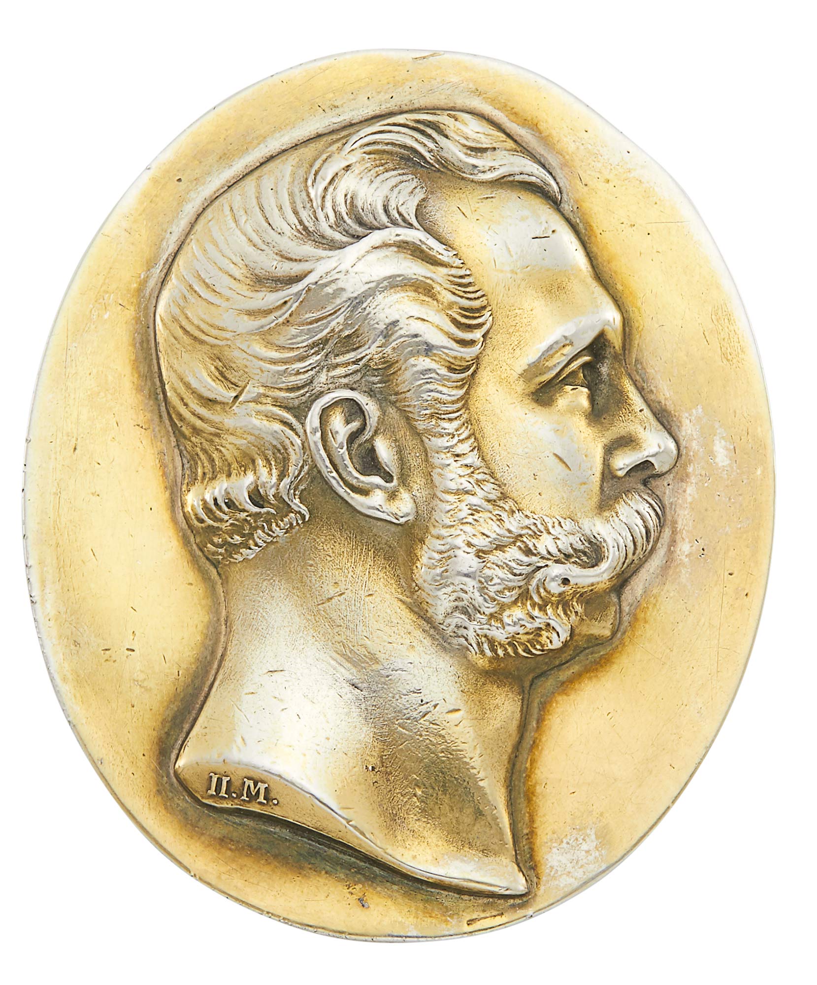 Lot image - Russian Silver-Gilt Presentation Medallion for the Russo-Turkish War, 1877-1878