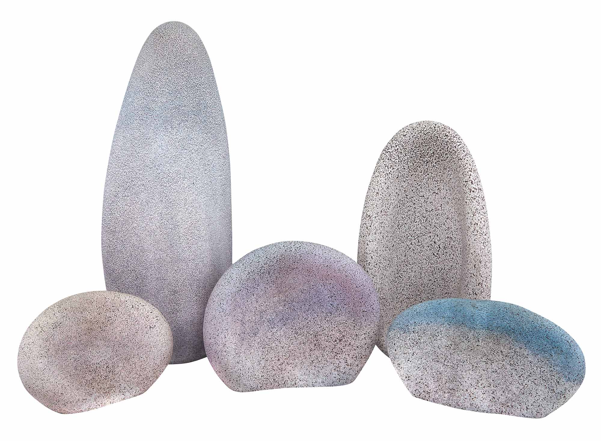 Lot image - Curtiss Brock Studio Glass Stone