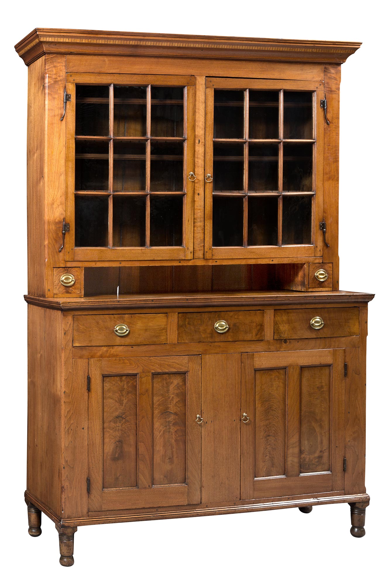 Lot image - Chippendale Walnut Hutch Cupboard