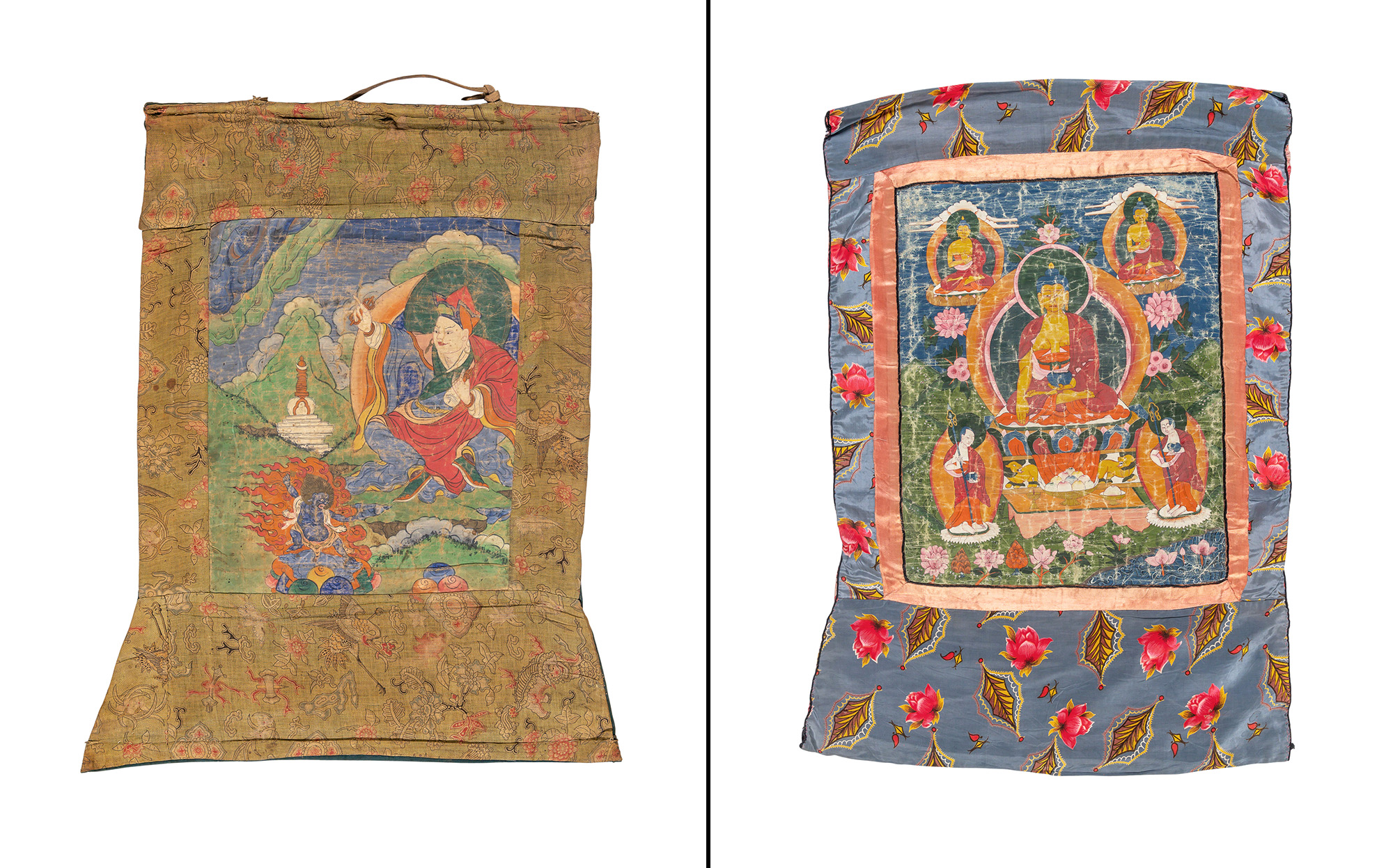 Lot image - Two Tibetan Painted Thangkas
