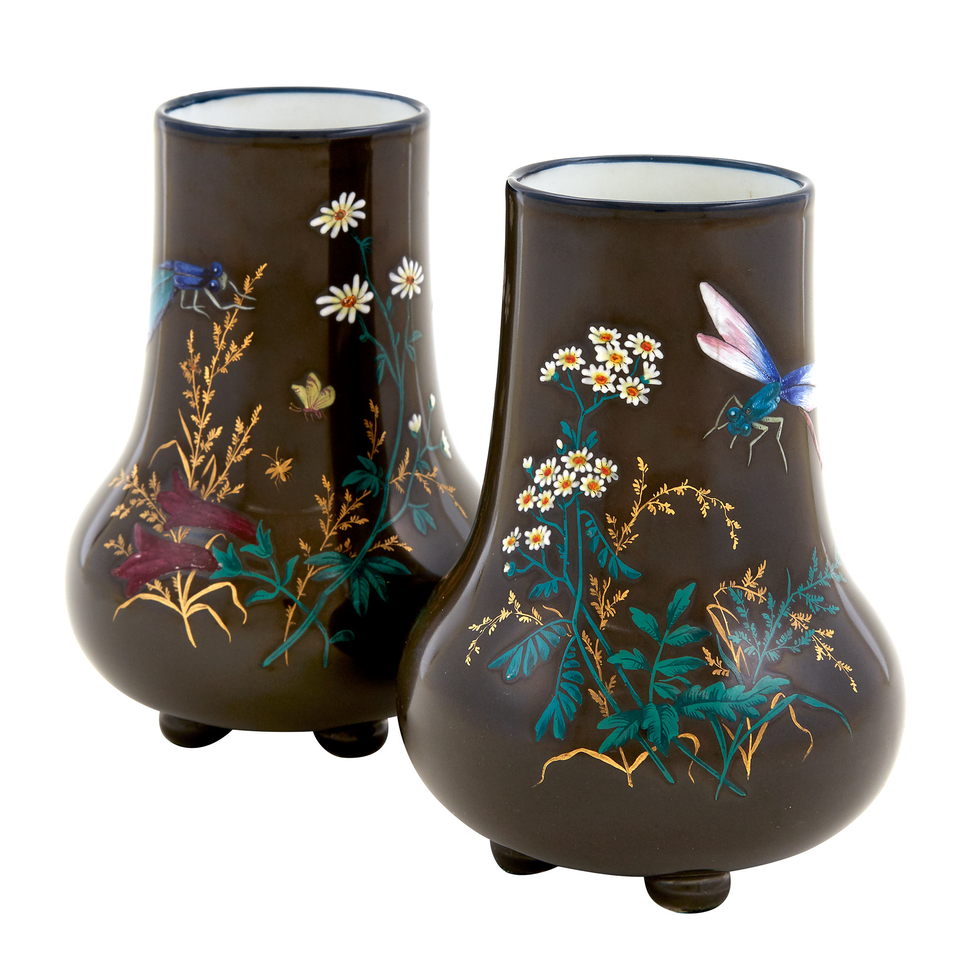 Lot image - Pair of Russian Porcelain Vases